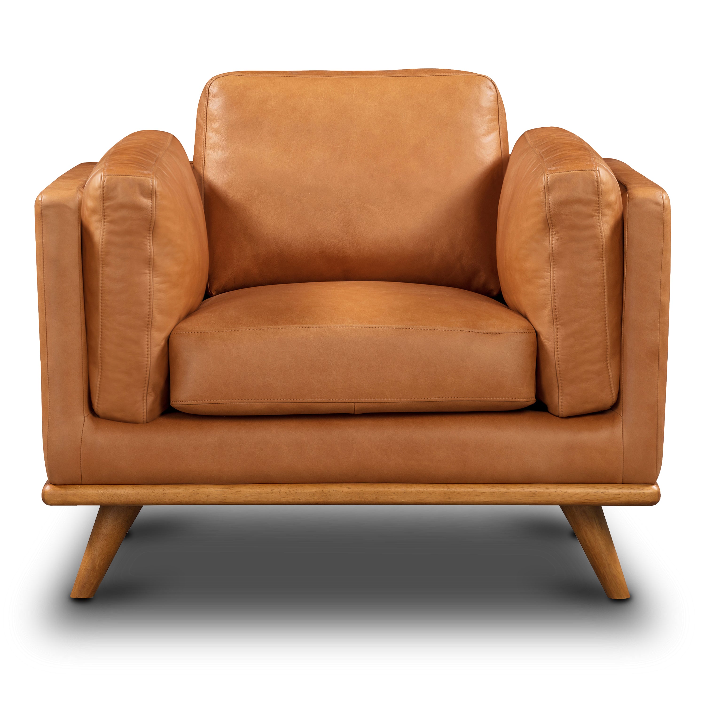 Fauteuil en cuir | Tan