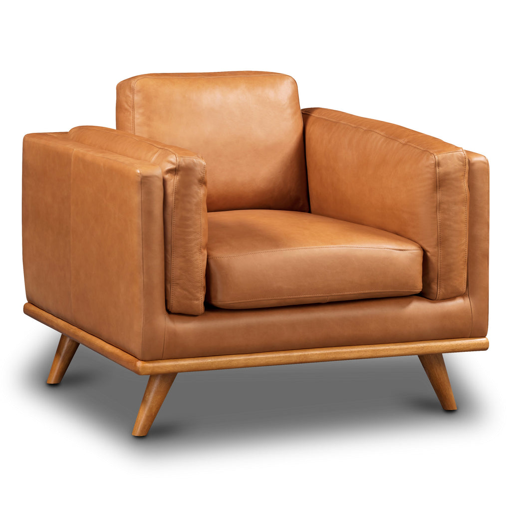Fauteuil en cuir | Tan