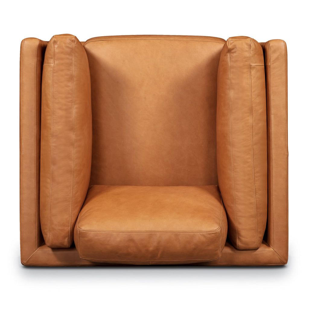 Fauteuil en cuir | Tan