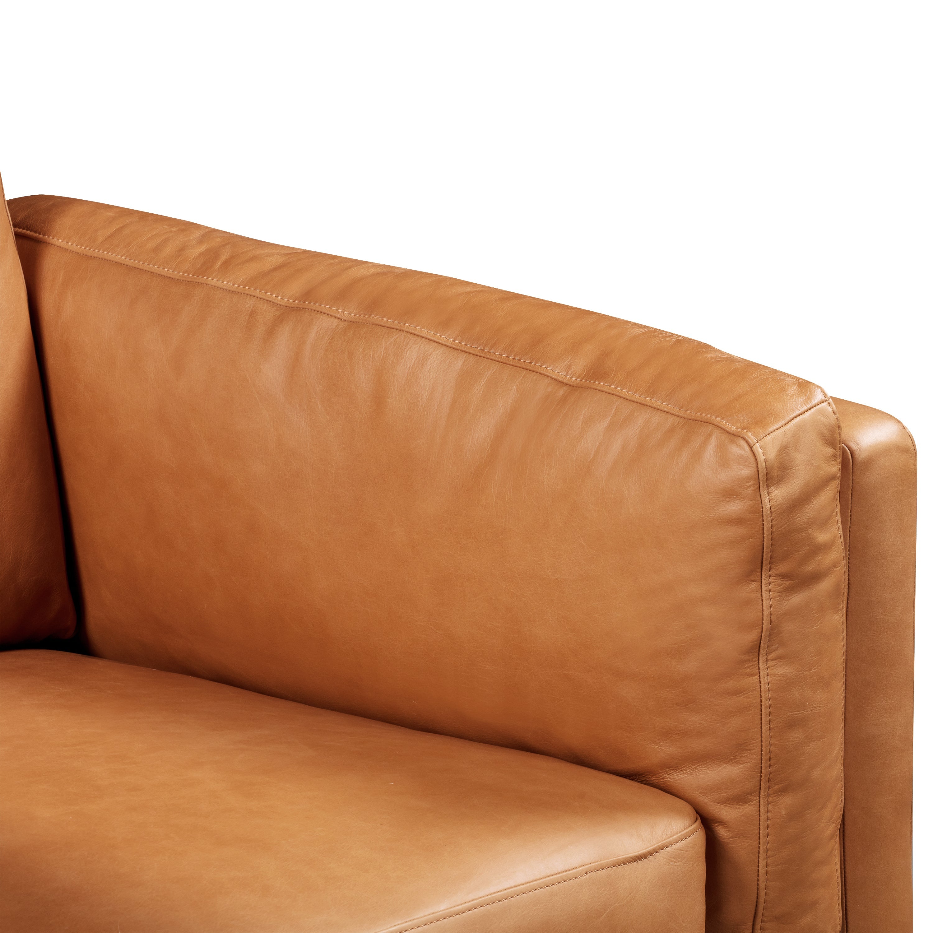 Fauteuil en cuir | Tan
