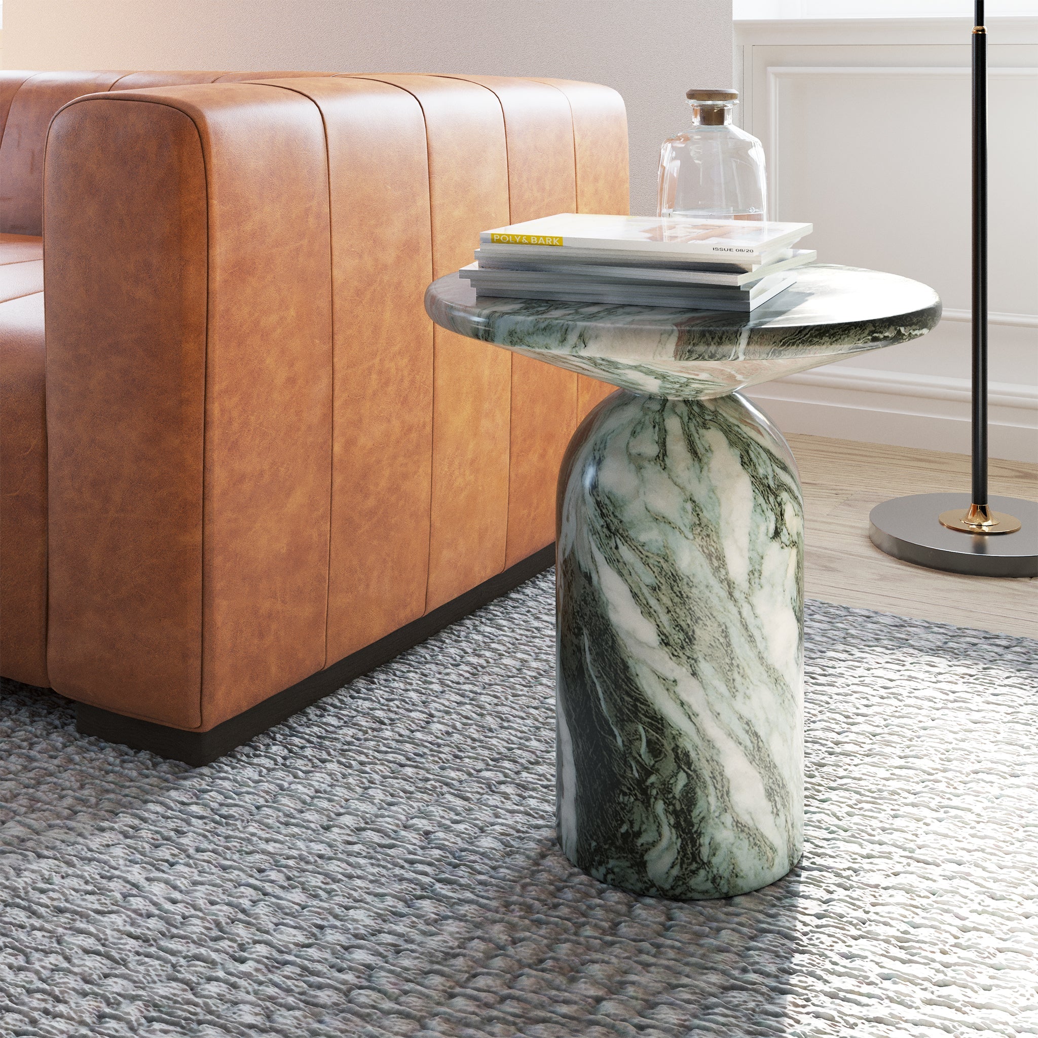 Table d'appoint | Marbre vert
