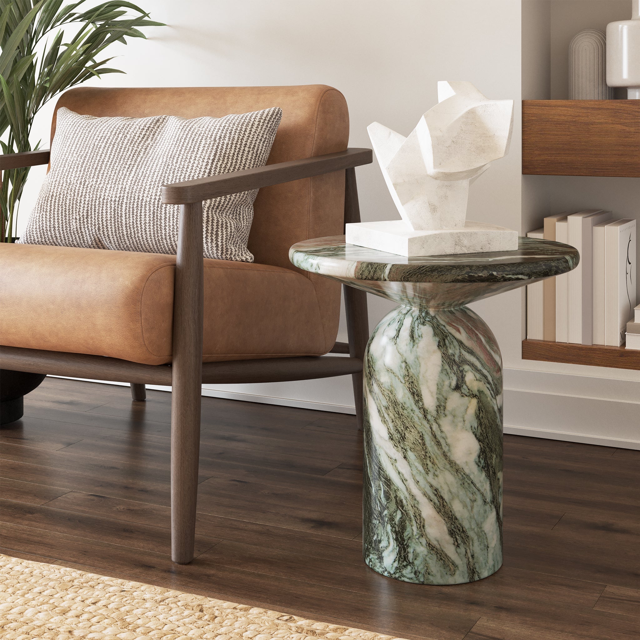 Table d'appoint | Marbre vert