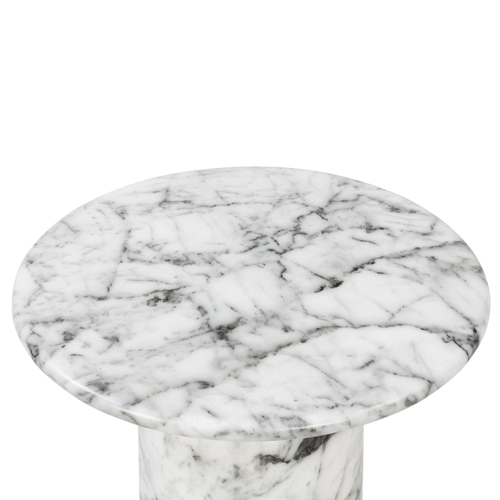Table d'appoint | Marbre blanc