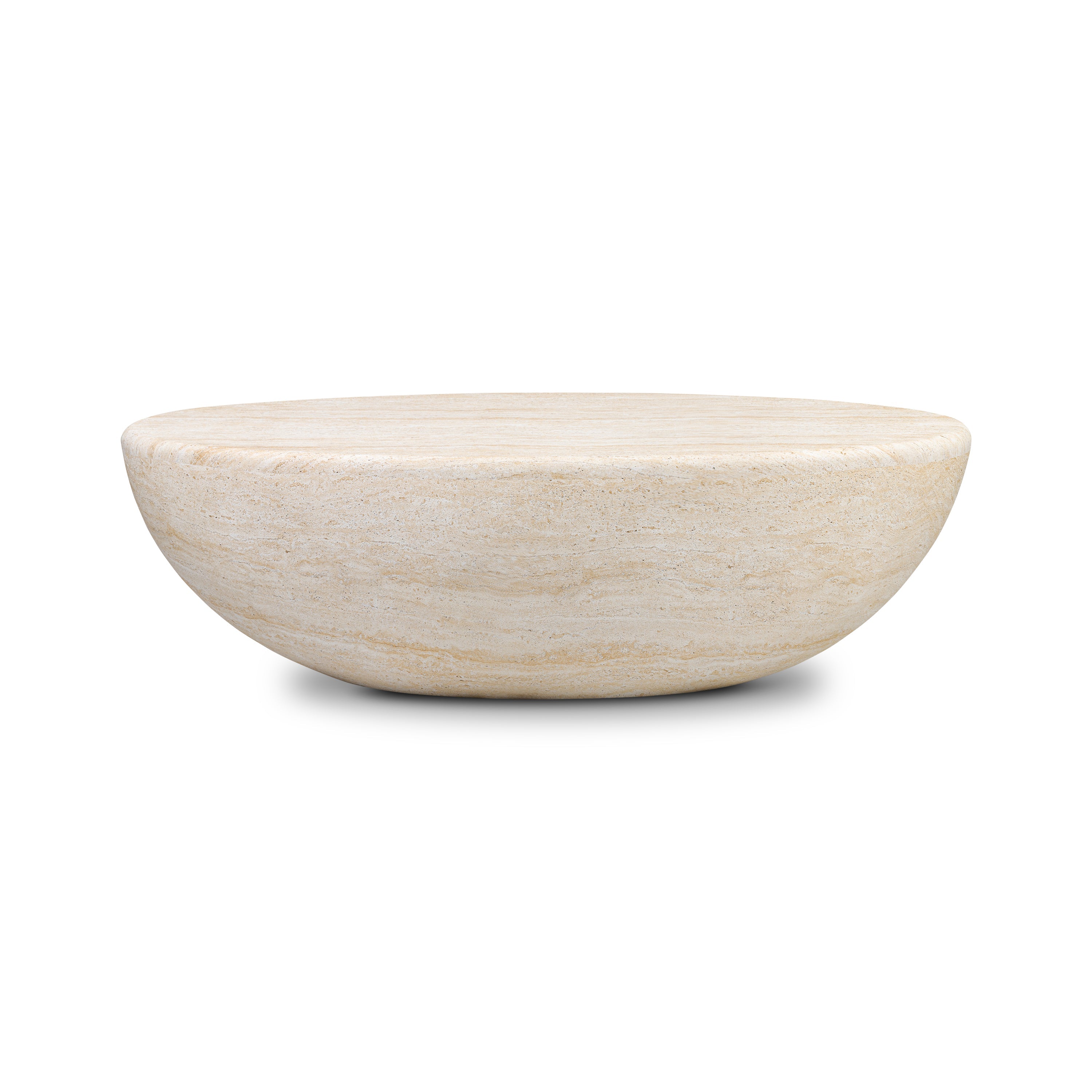 Table basse ovale | Travertin