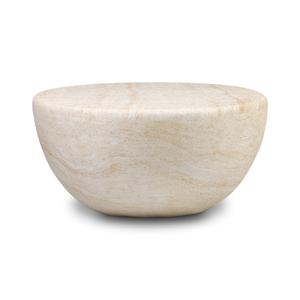 Table basse ovale | Travertin
