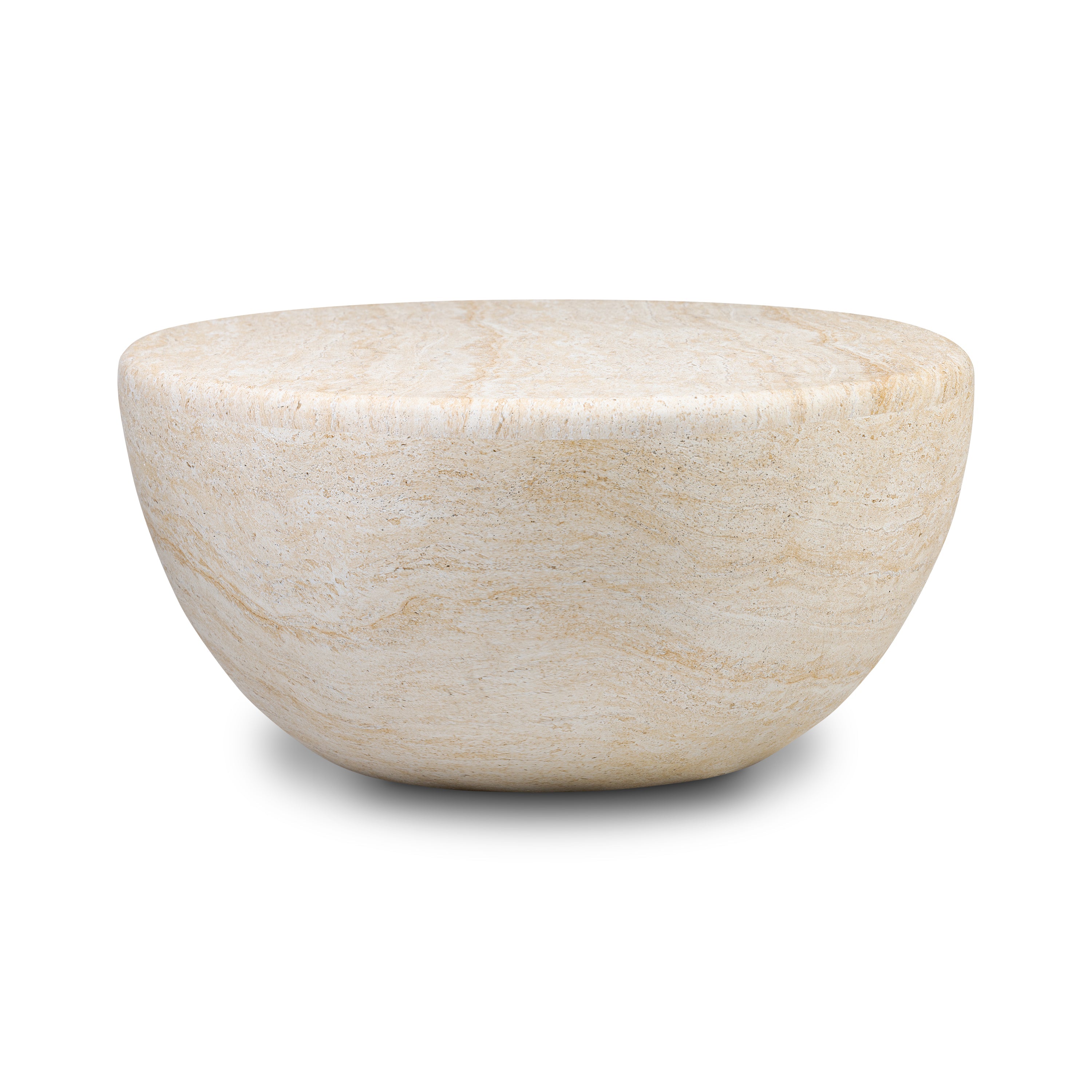 Table basse ovale | Travertin