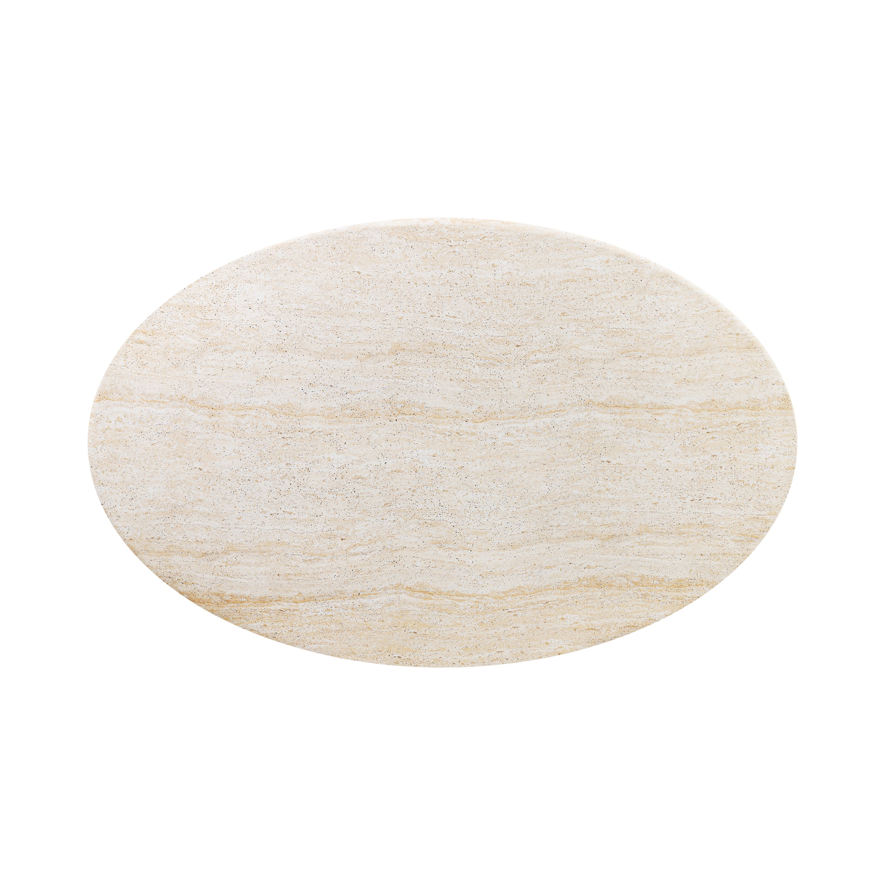 Table basse ovale | Travertin