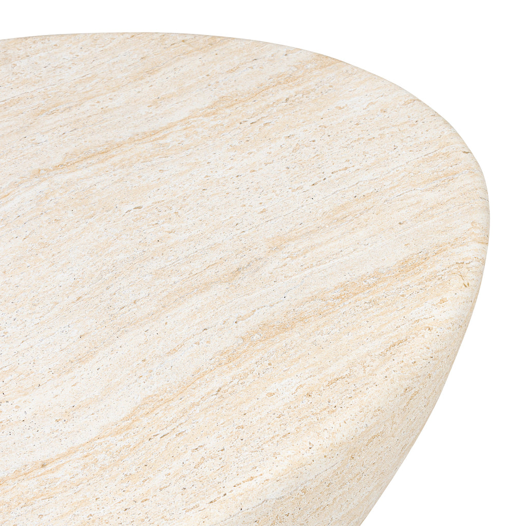Table basse ovale | Travertin