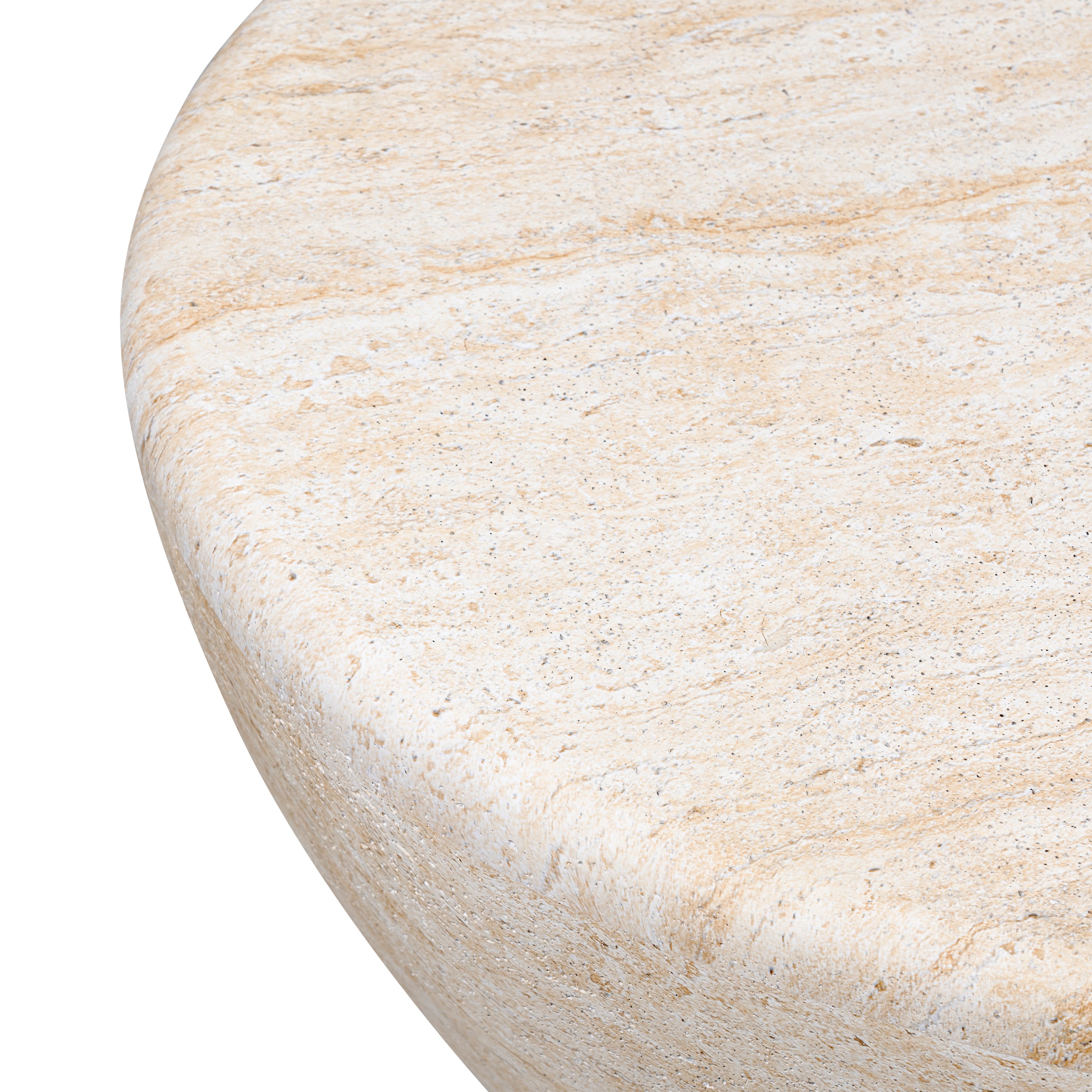 Table basse ovale | Travertin