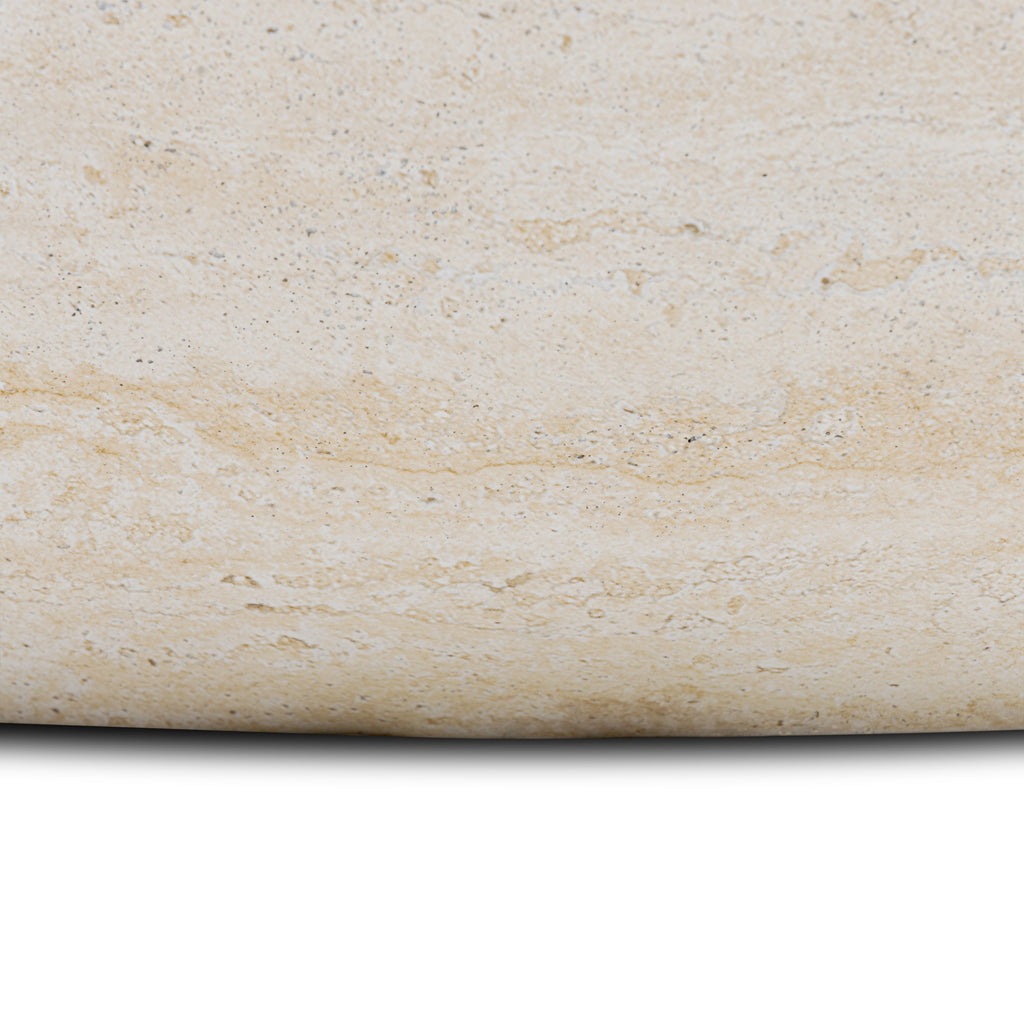 Table basse ovale | Travertin