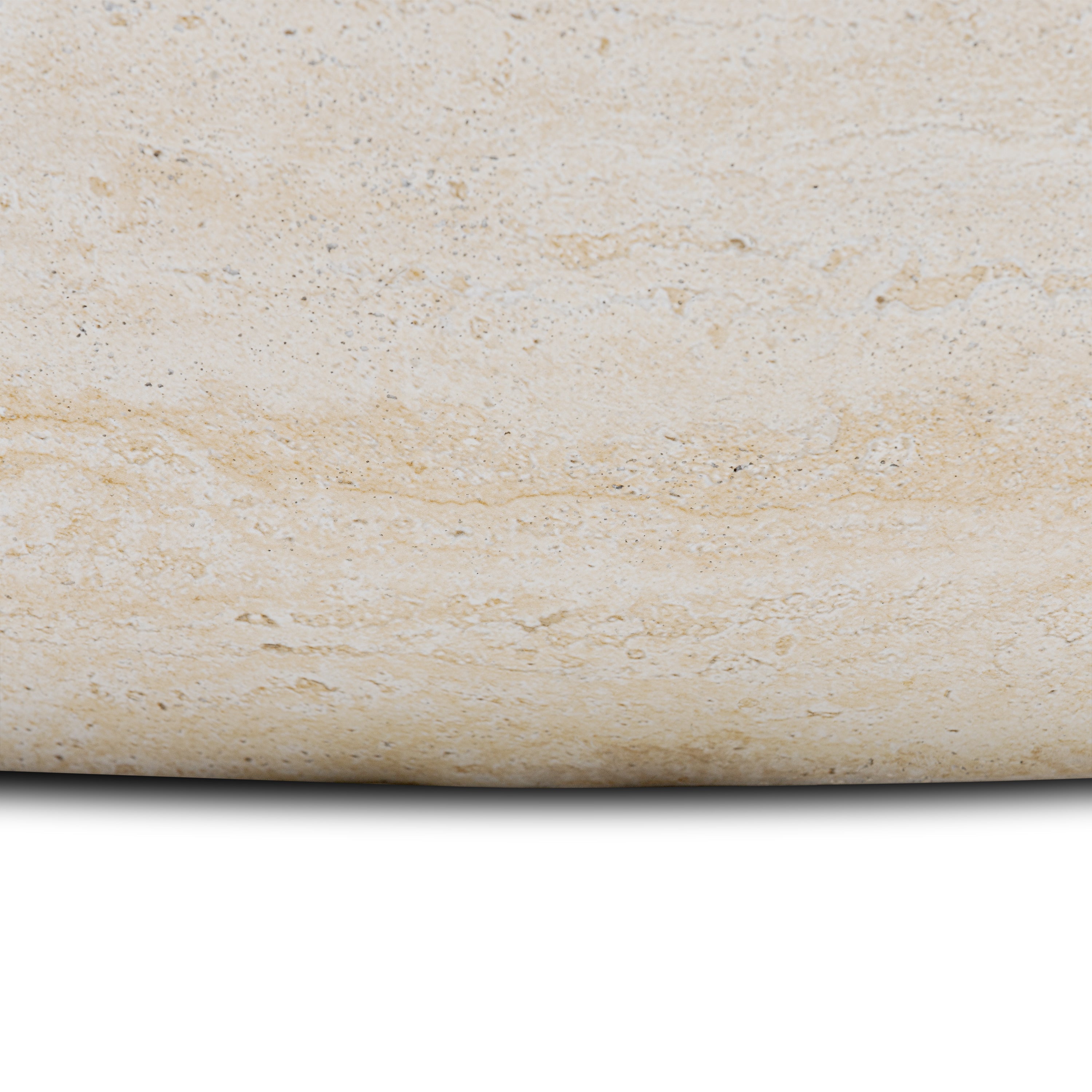 Table basse ovale | Travertin