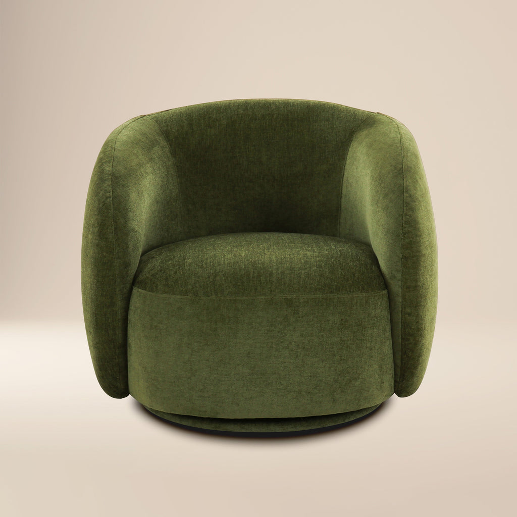Fauteuil pivotant | Vert patiné