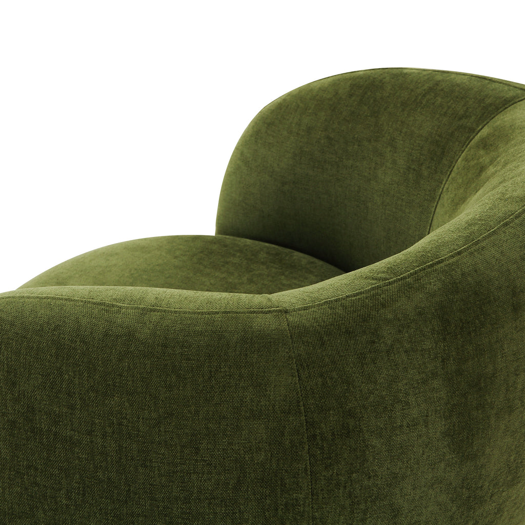 Fauteuil pivotant | Vert patiné