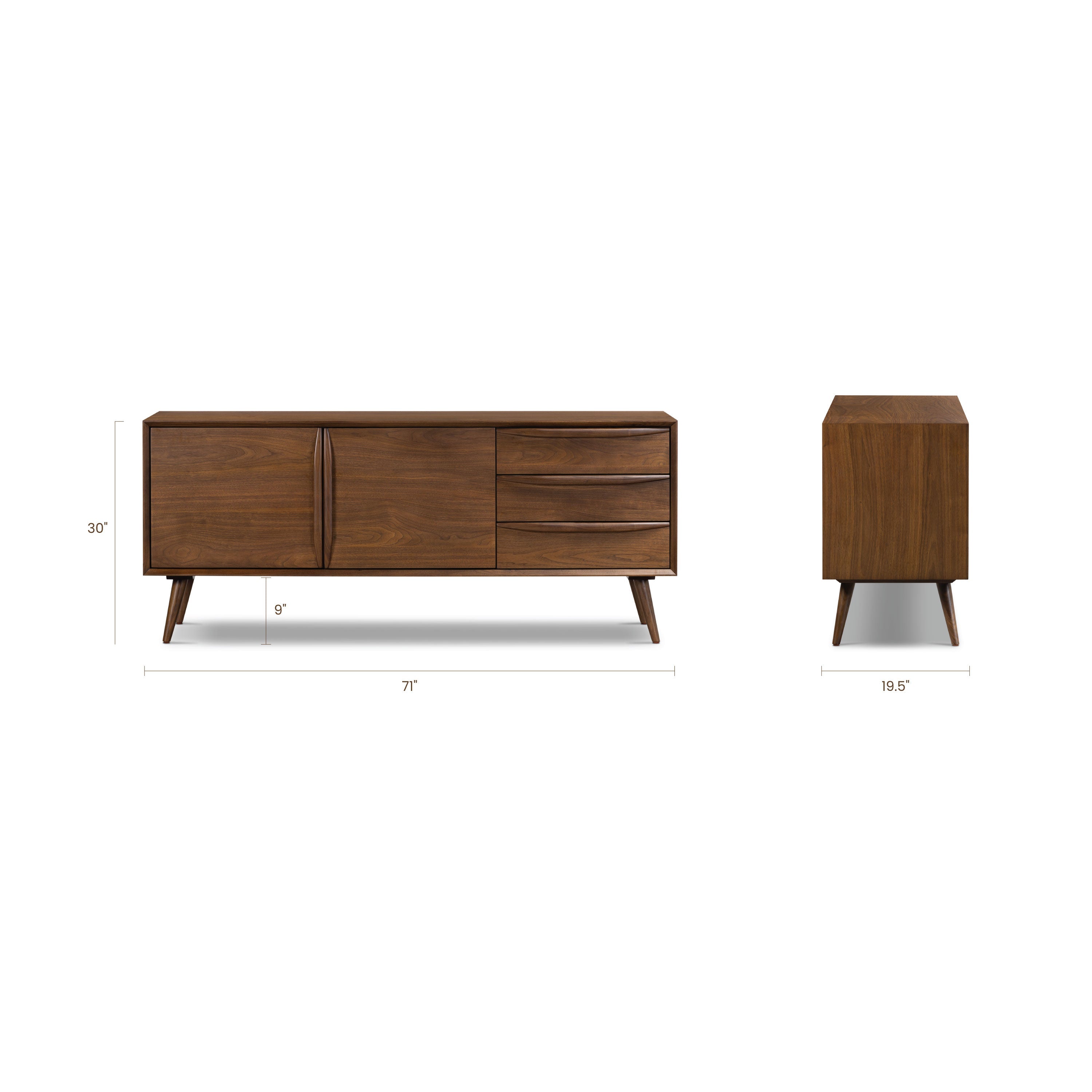 71 Buffet | Noyer