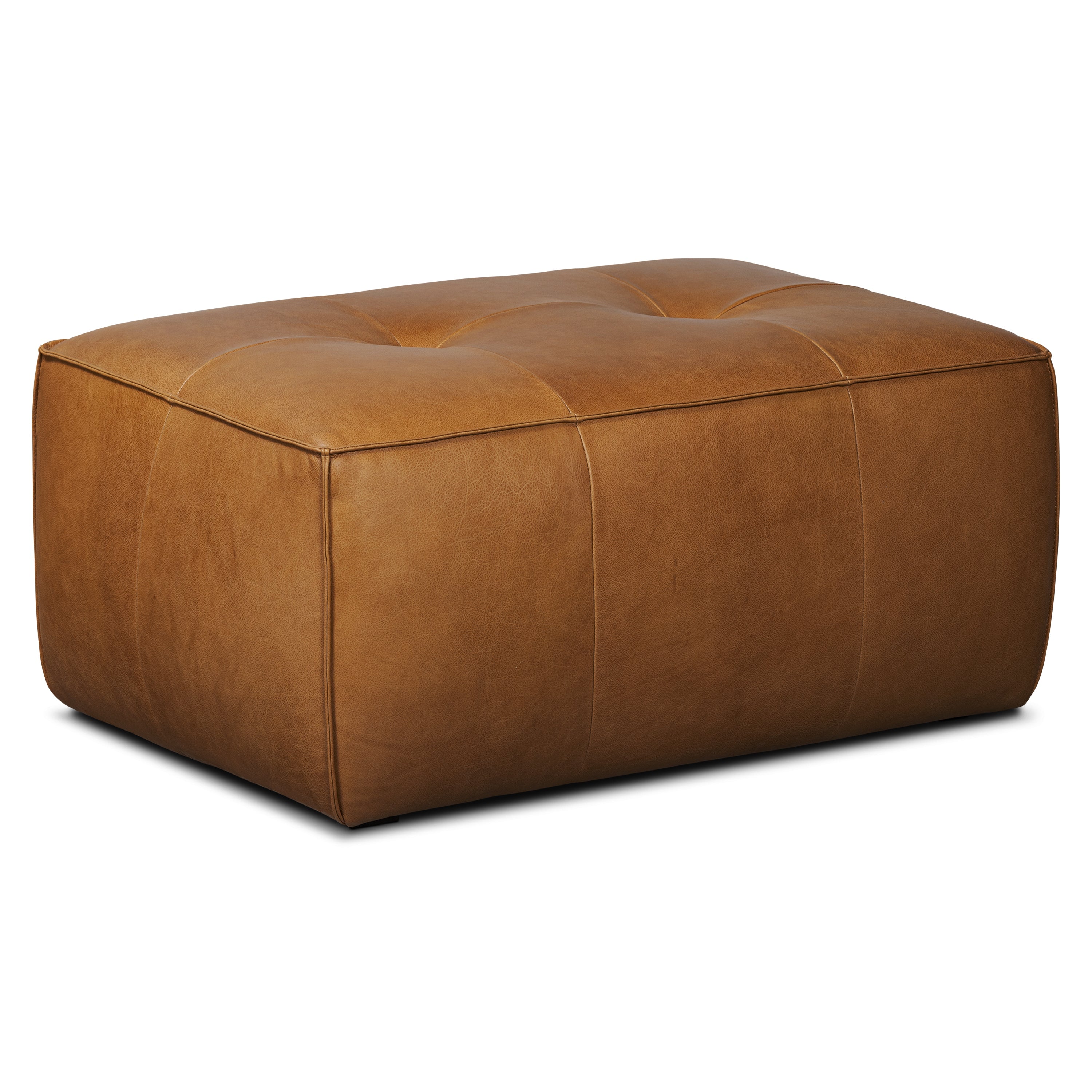 Ottoman en cuir | Havane