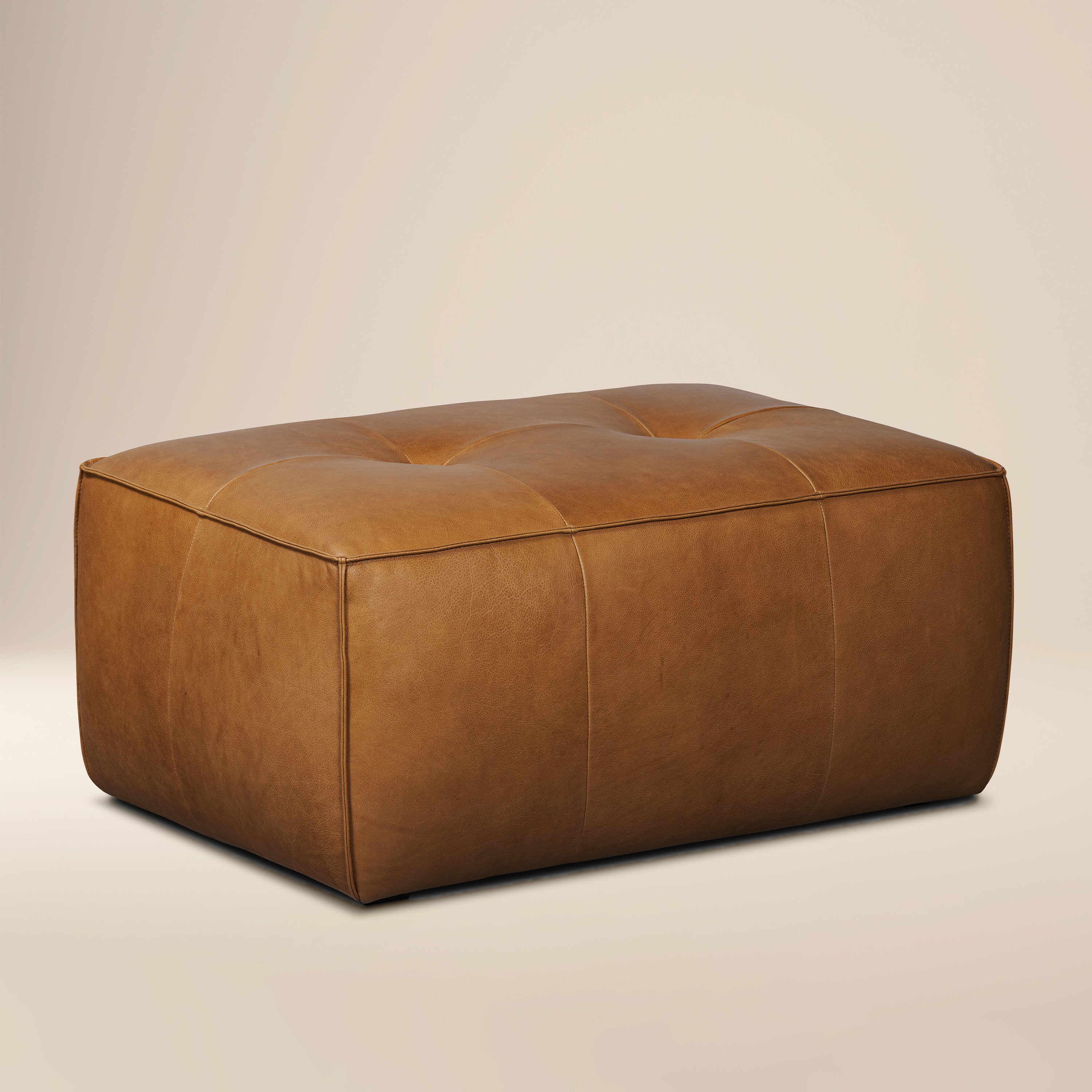 Ottoman en cuir | Havane