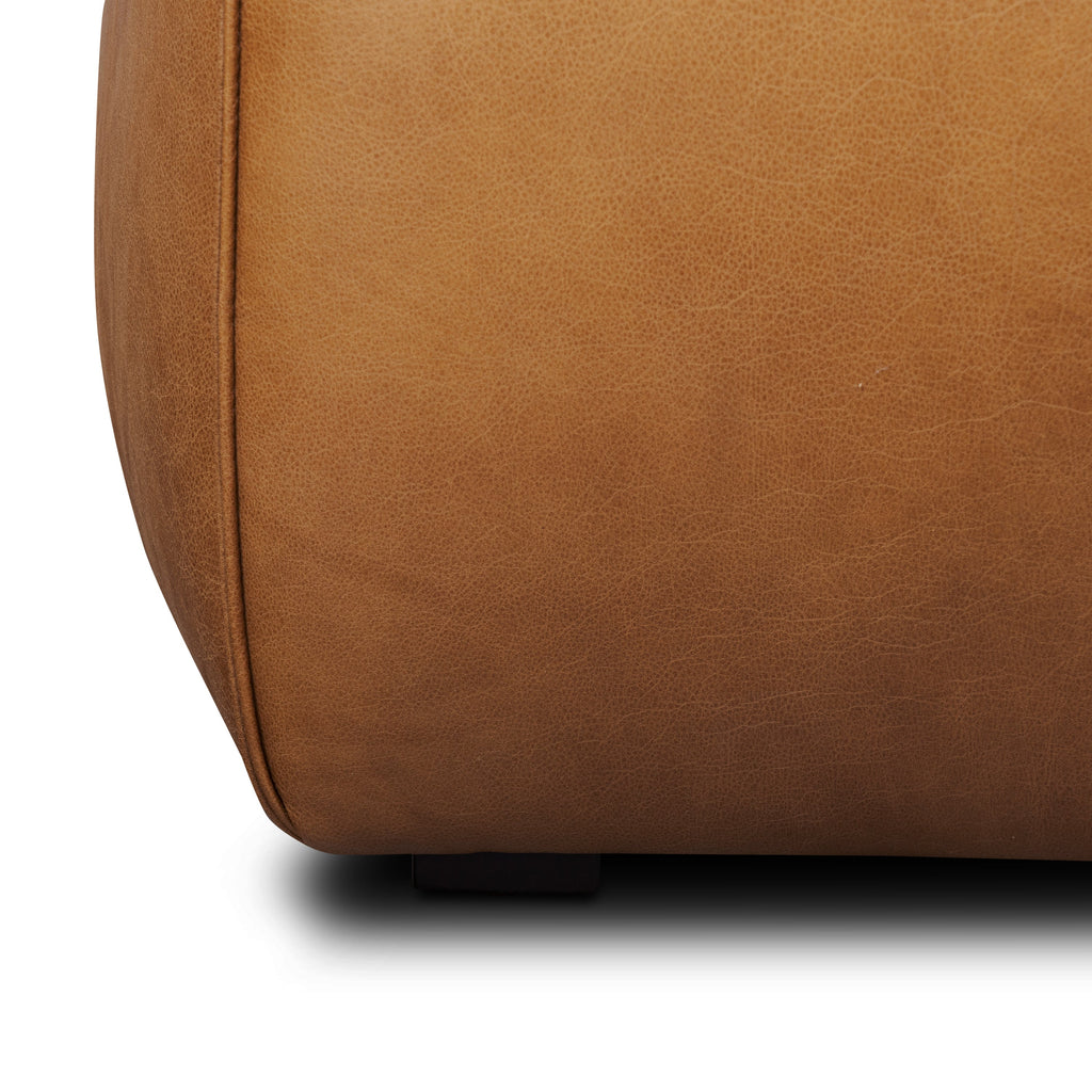 Ottoman en cuir | Havane