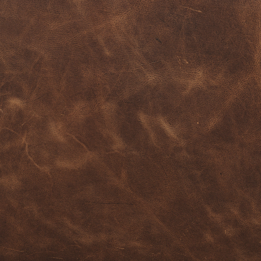 Fauteuil en cuir | Marron chocolat