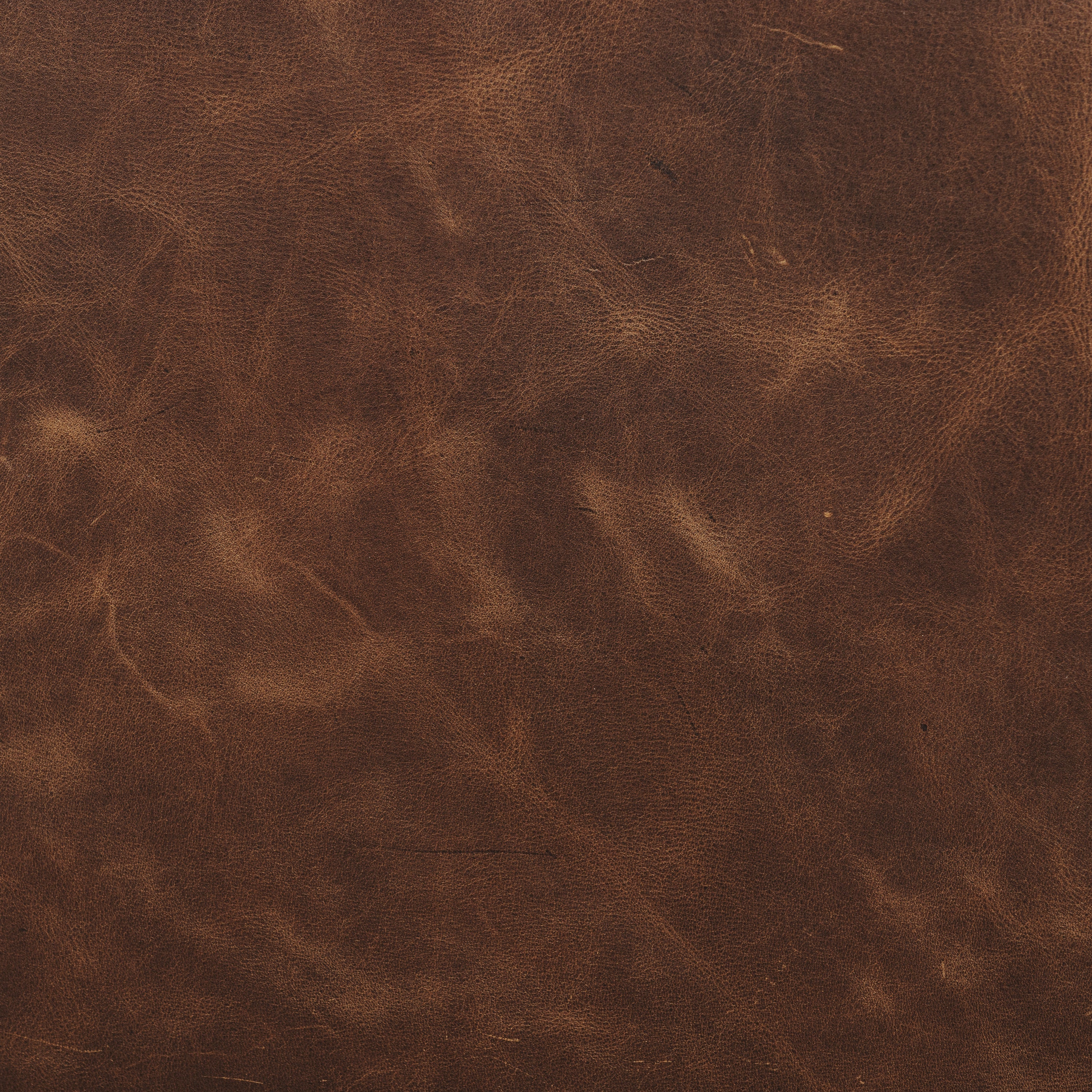 Fauteuil en cuir | Marron chocolat
