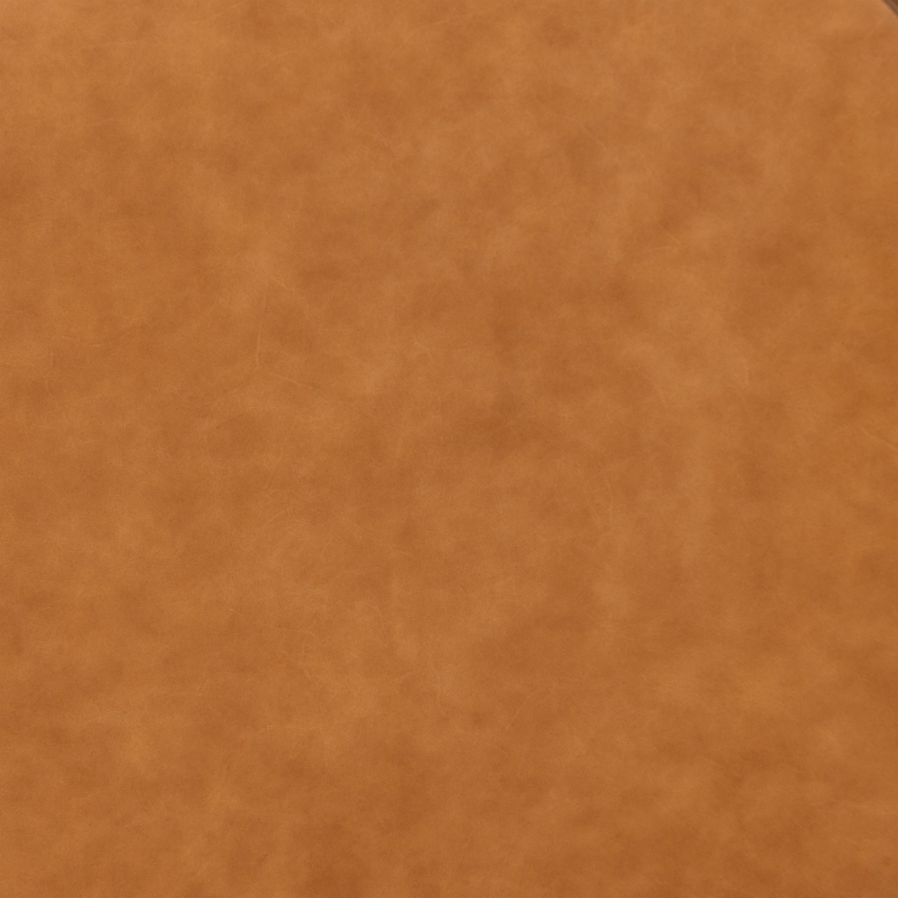 Pouffe de rangement en cuir | Tannage cognac