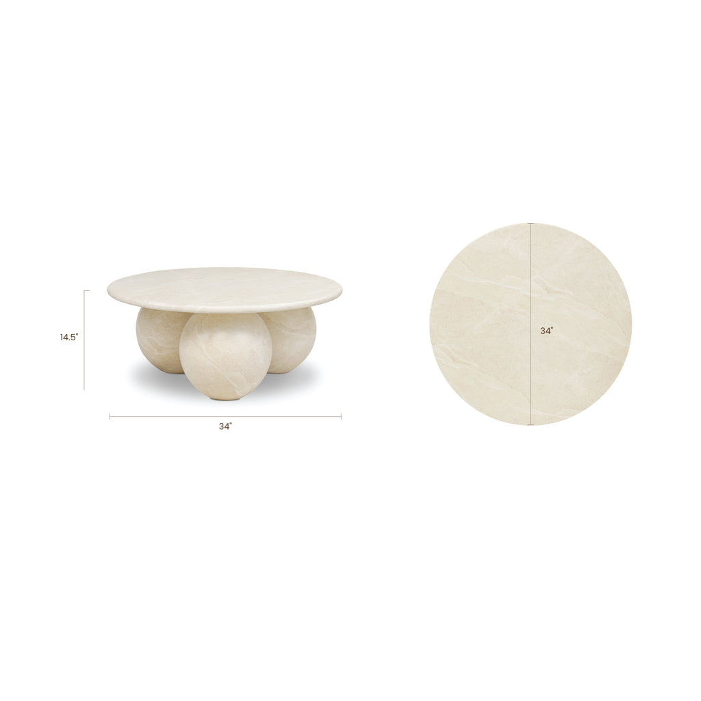 Table basse | Blanc grès