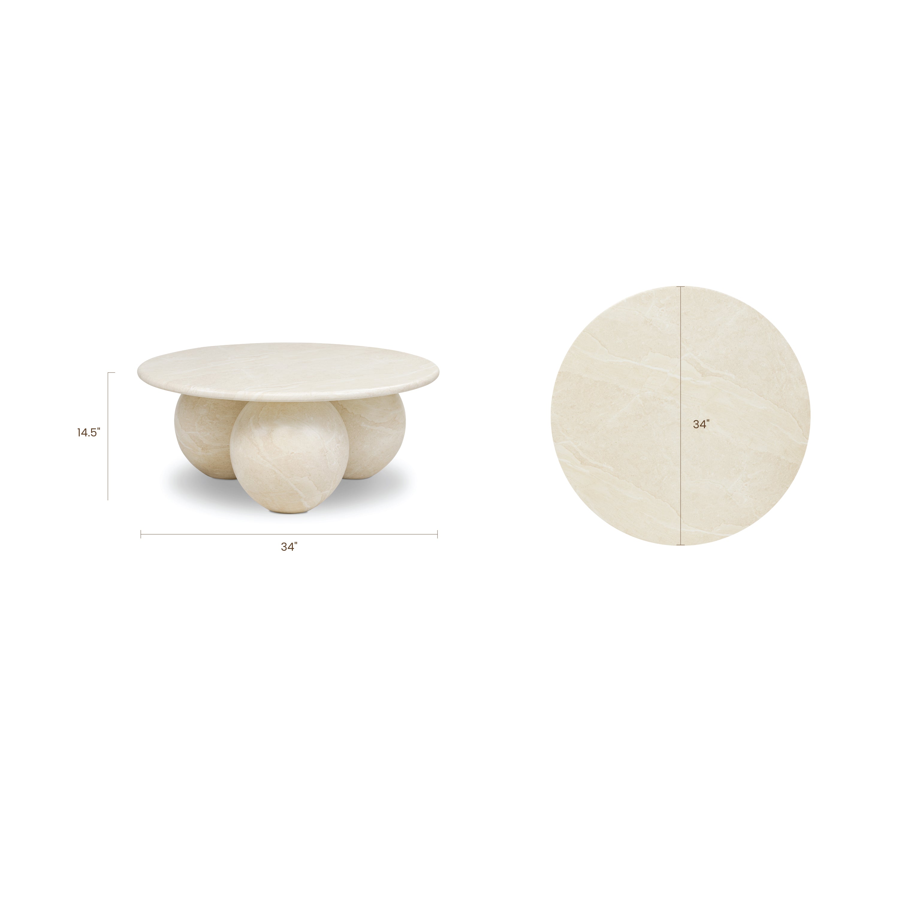 Table basse | Blanc grès