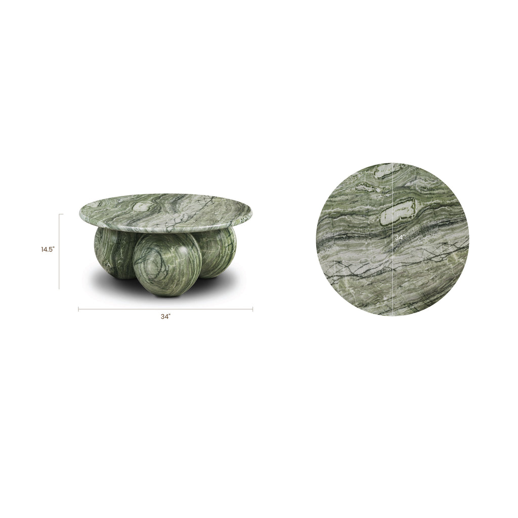 Table basse | Vert algues