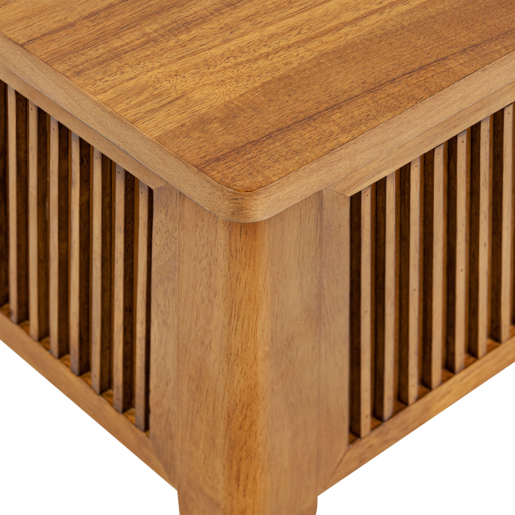 Table basse de rangement relevable | Marron clair