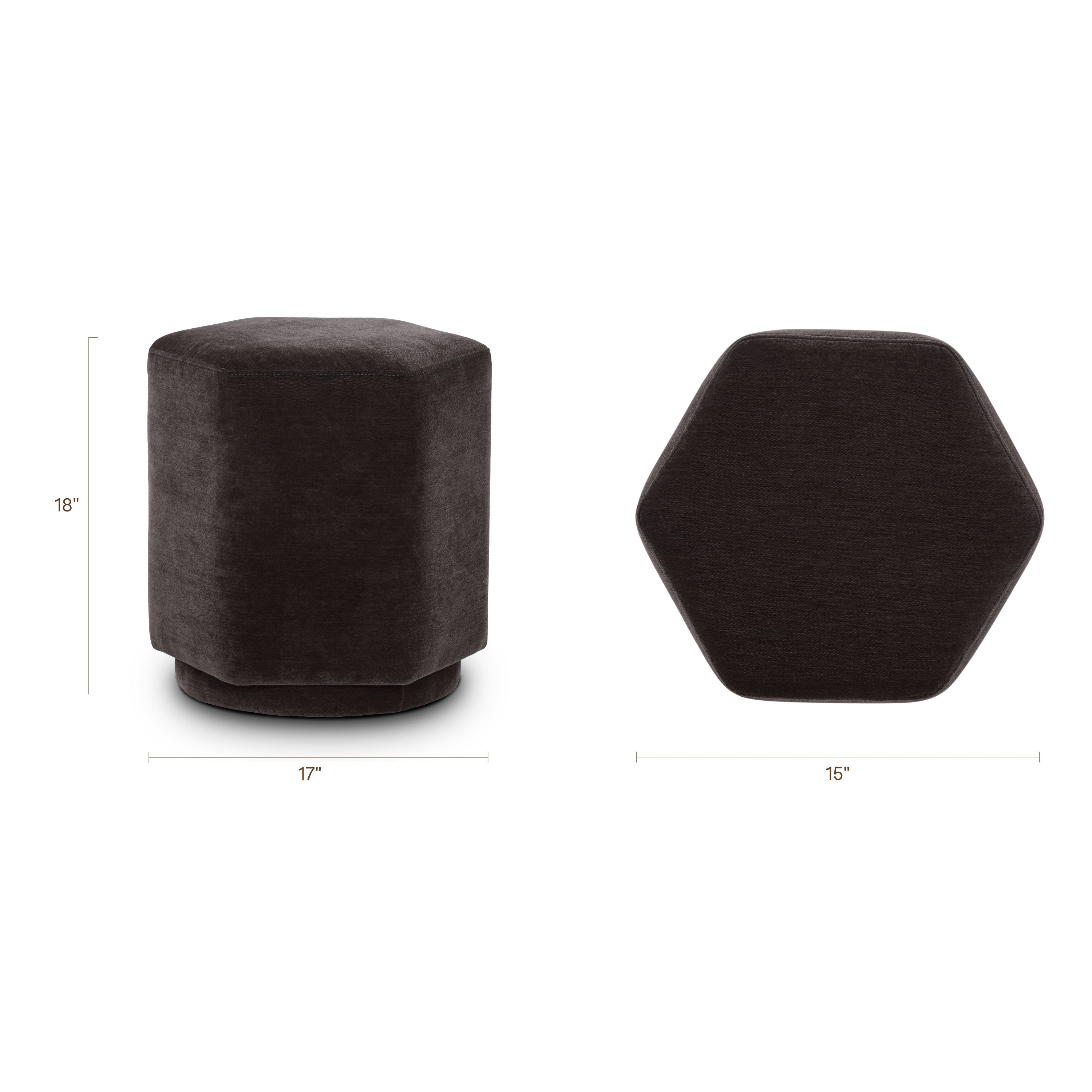 Pouf Ottoman | Brun Ganache