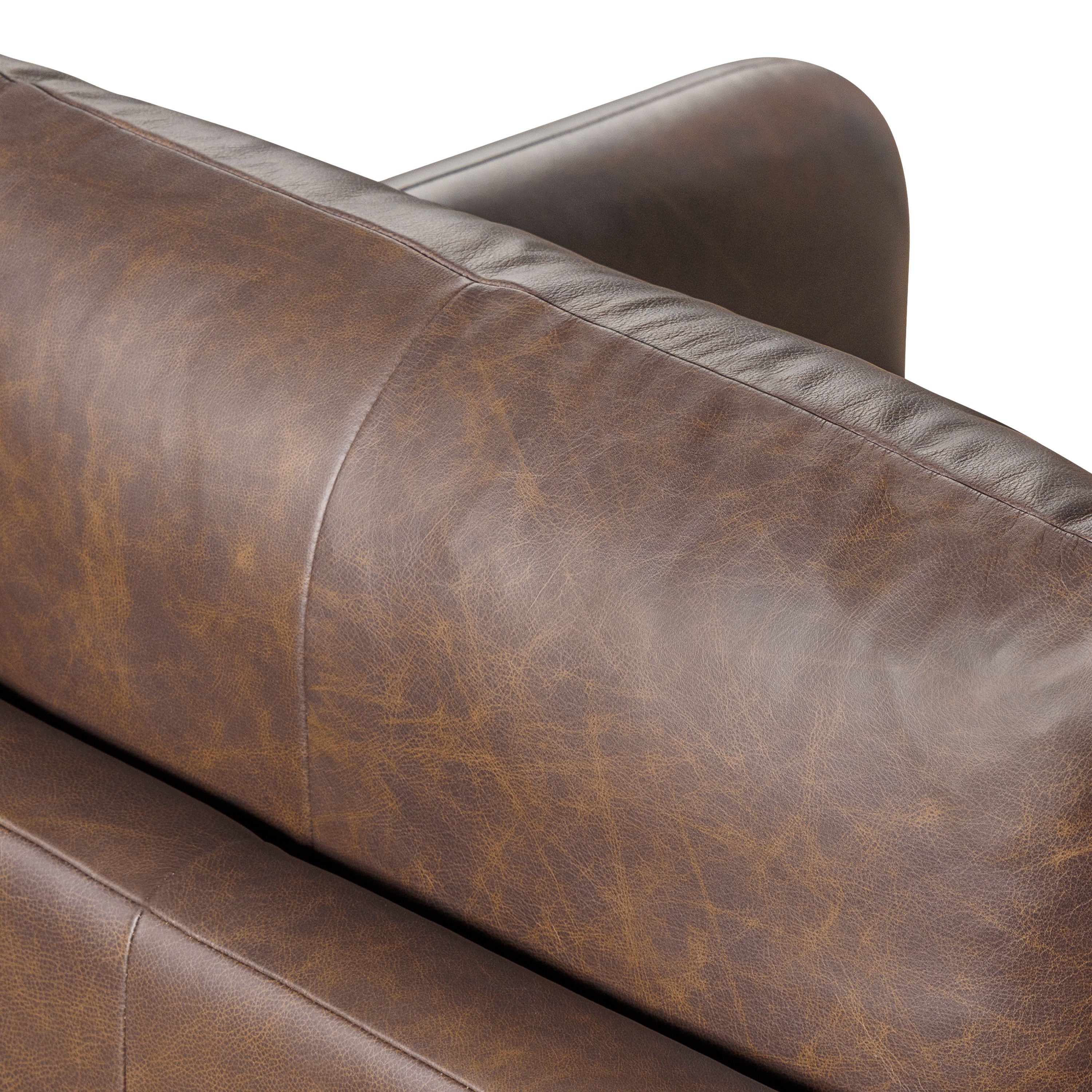 Fauteuil en cuir | Marron Bridle