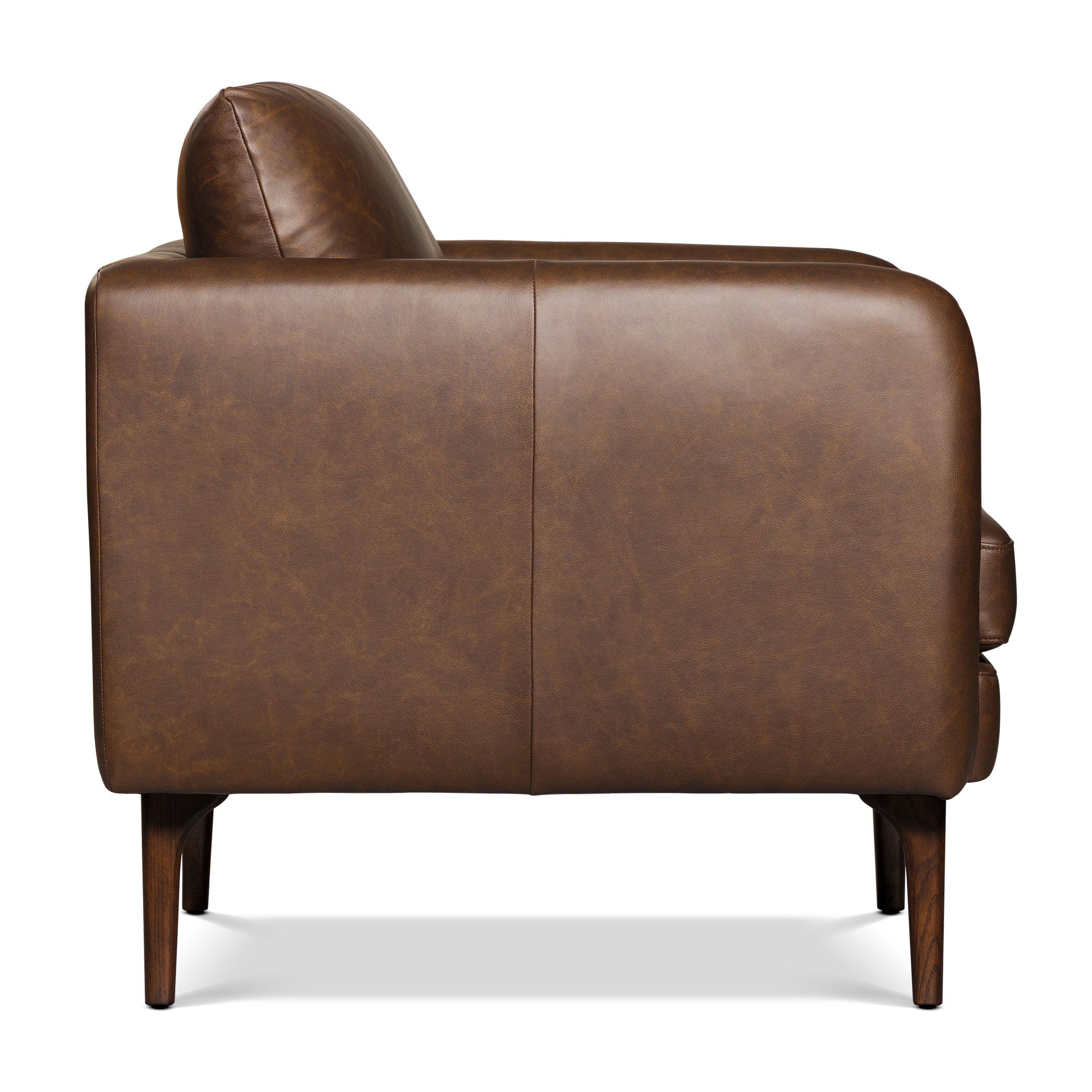 Fauteuil en cuir | Marron Bridle