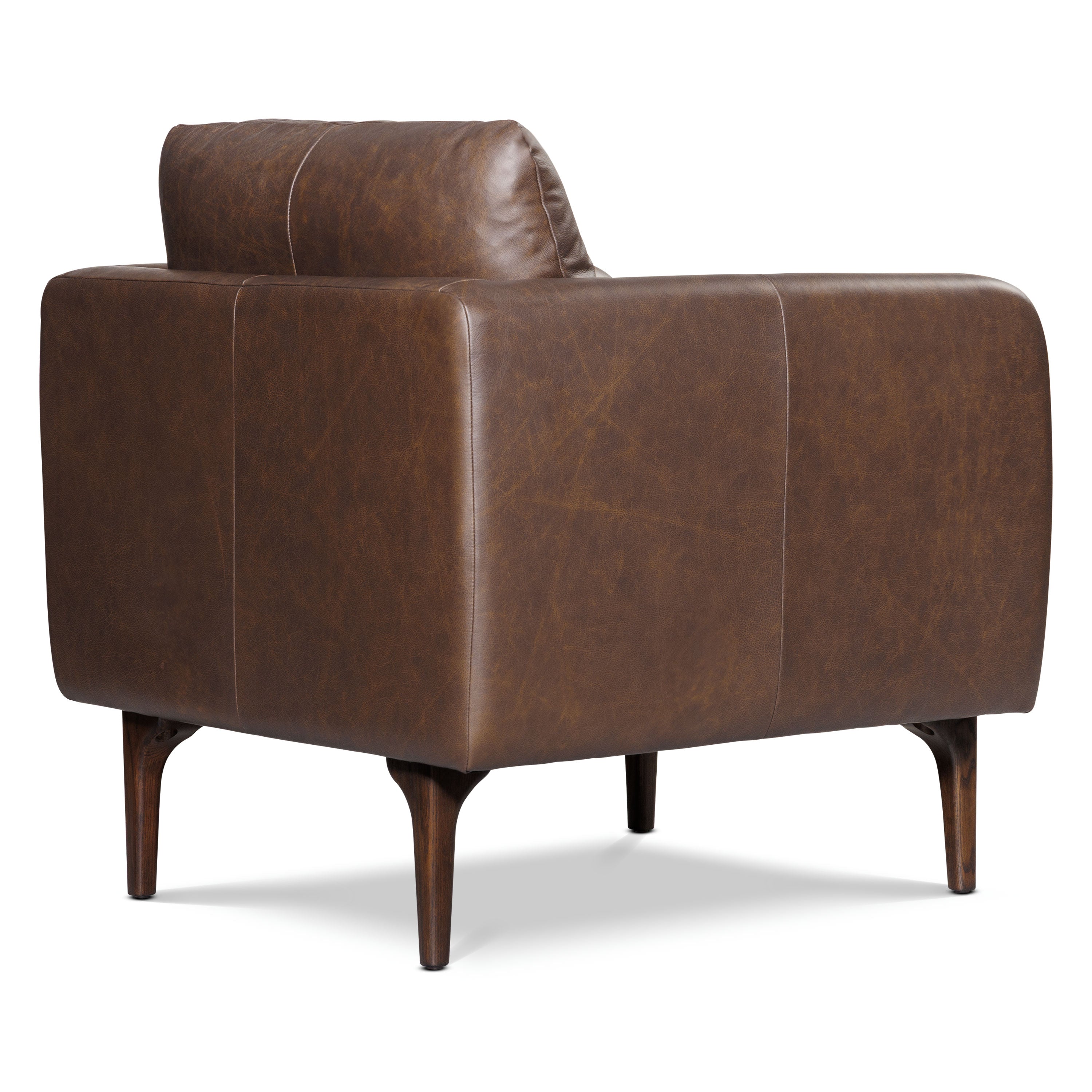 Fauteuil en cuir | Marron Bridle