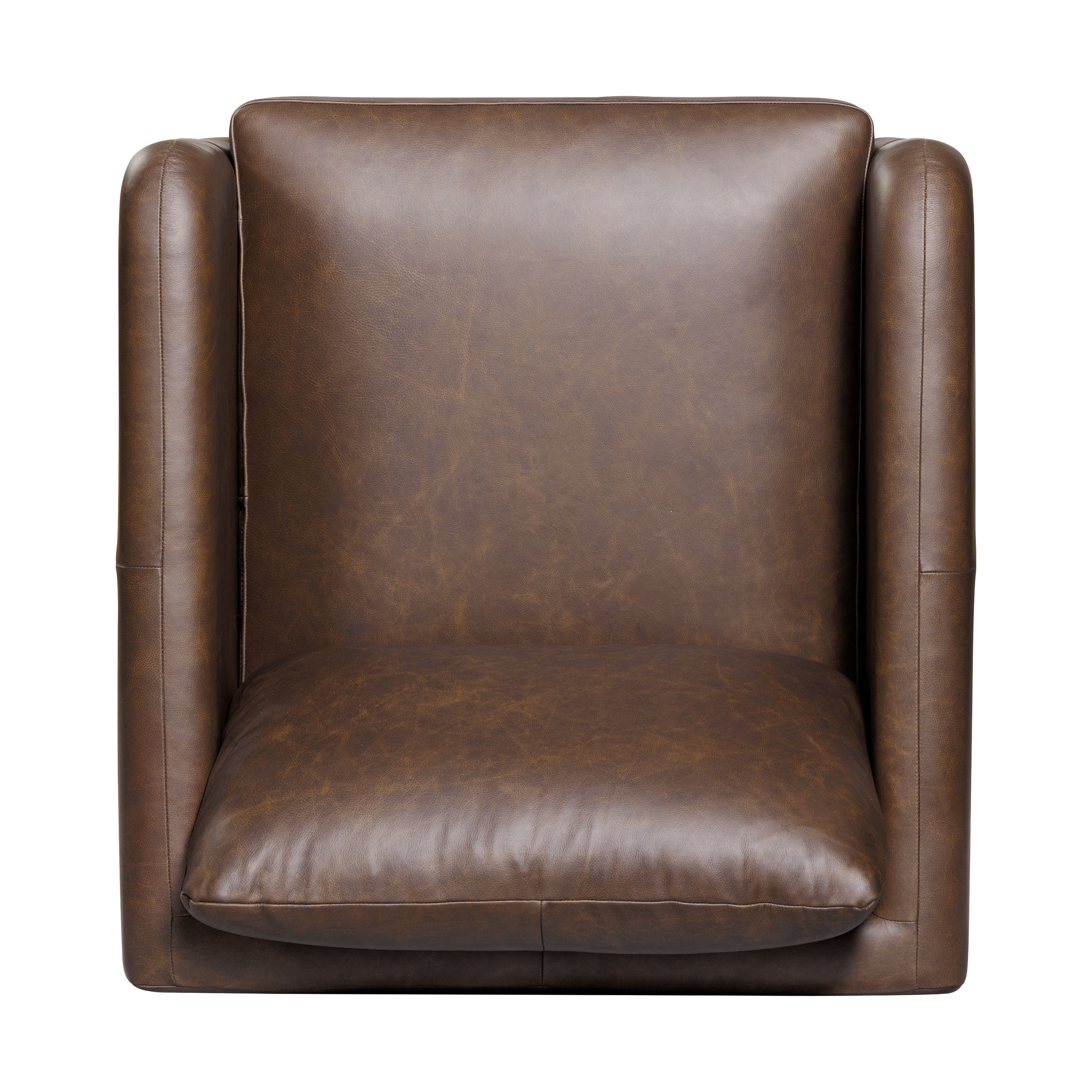 Fauteuil en cuir | Marron Bridle