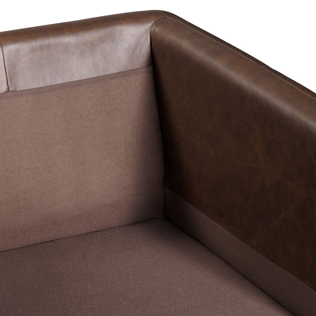 Fauteuil en cuir | Marron Bridle