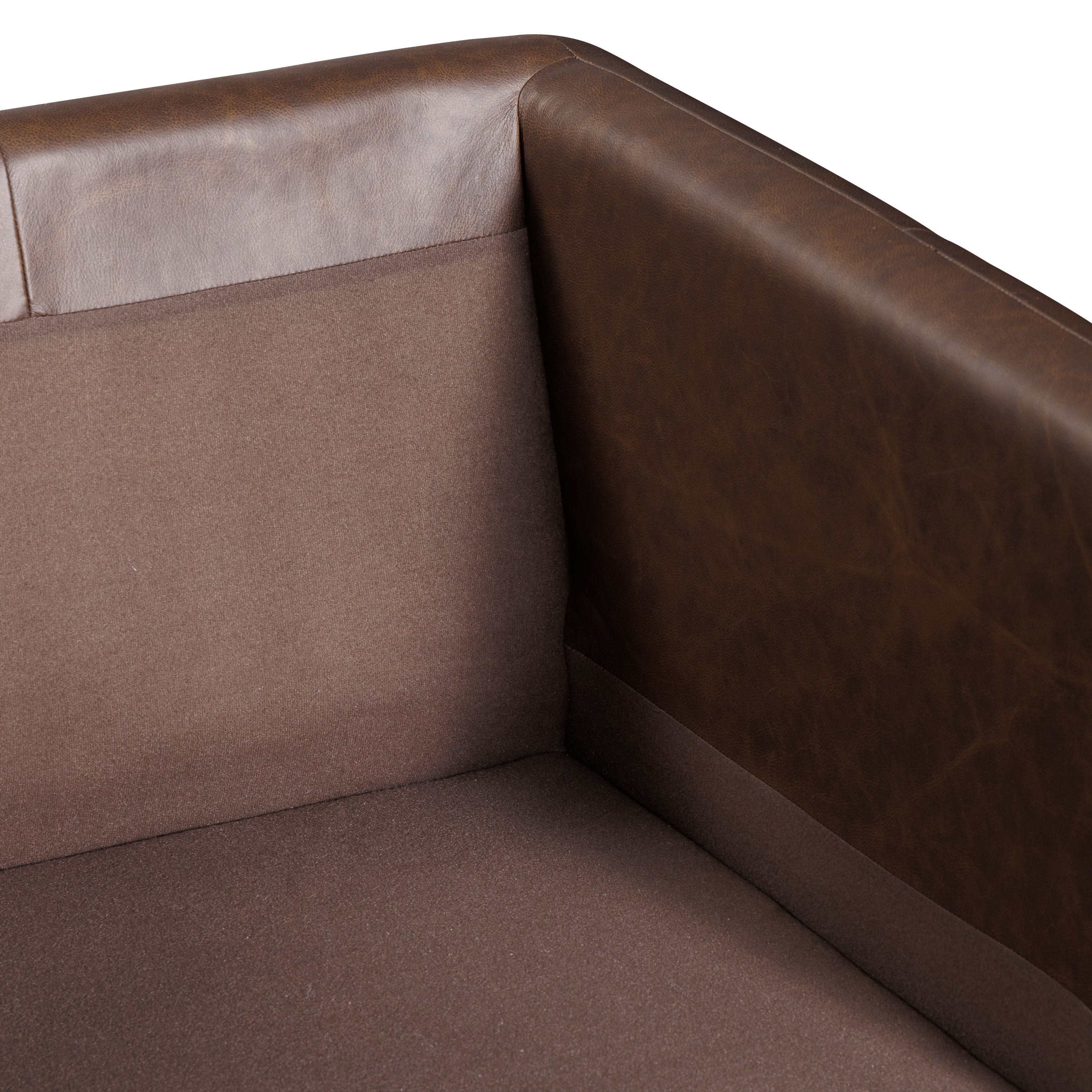 Fauteuil en cuir | Marron Bridle