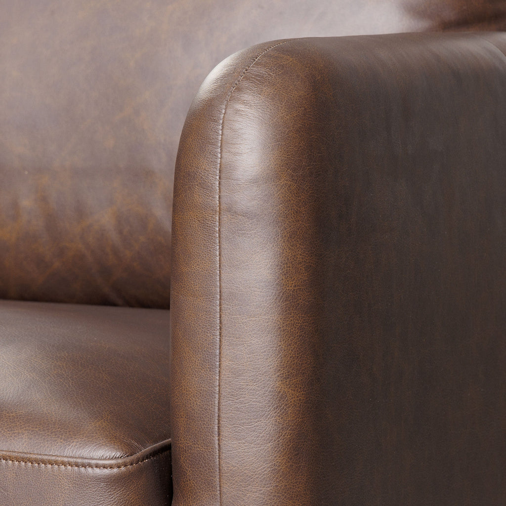 Fauteuil en cuir | Marron Bridle