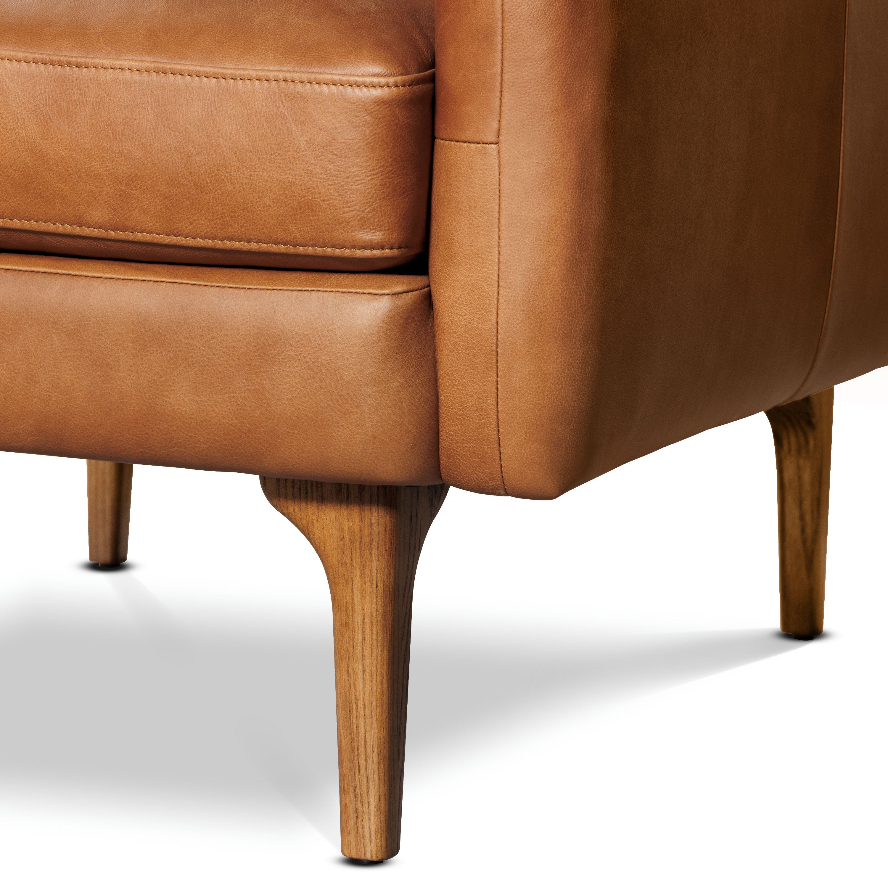 Fauteuil en cuir | Tan Sellier
