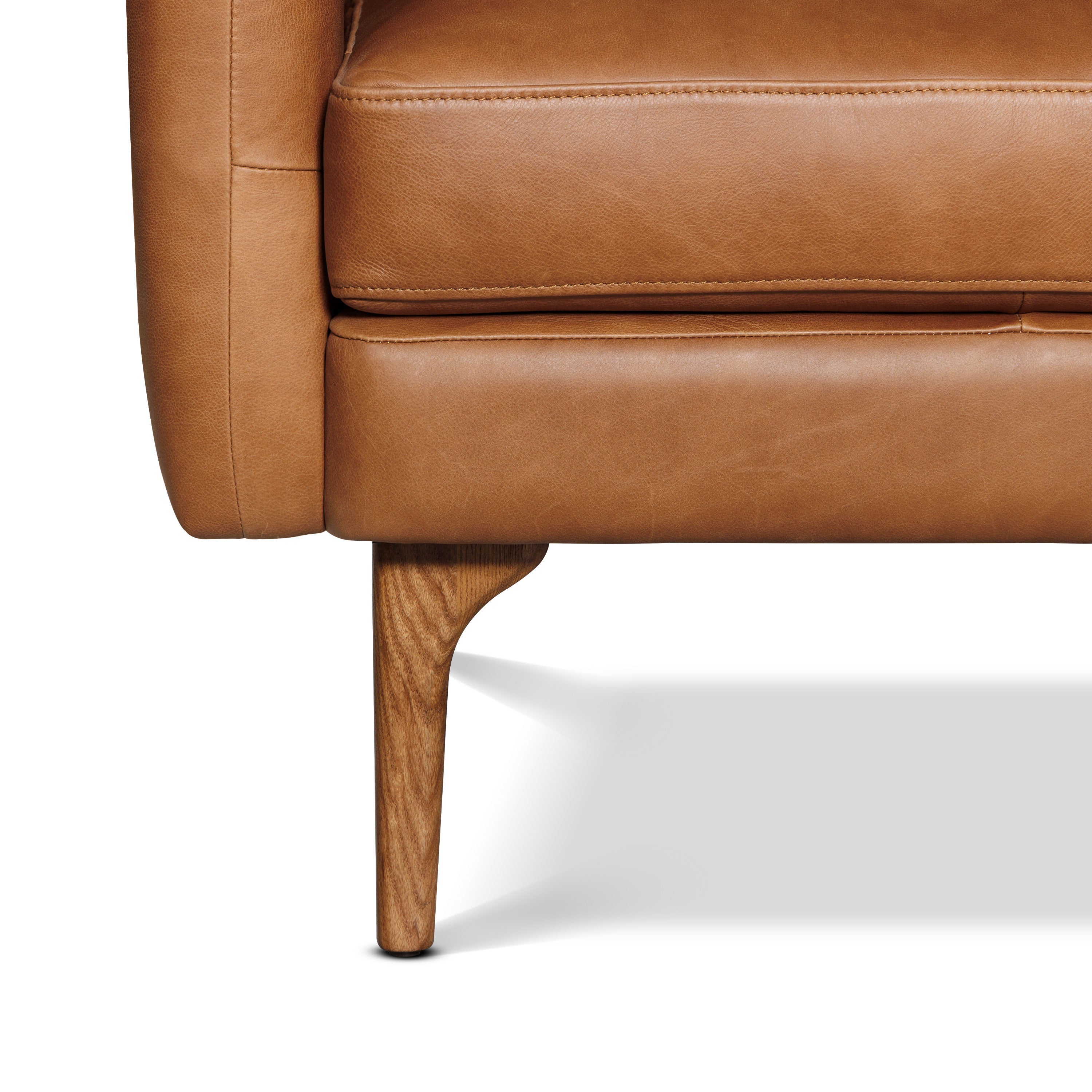 Fauteuil en cuir | Tan Sellier