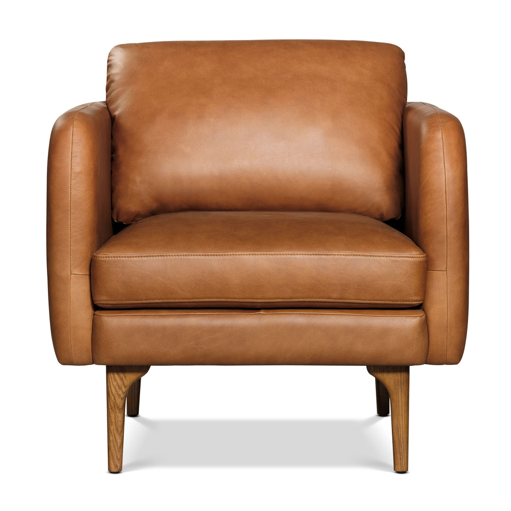 Fauteuil en cuir | Tan Sellier