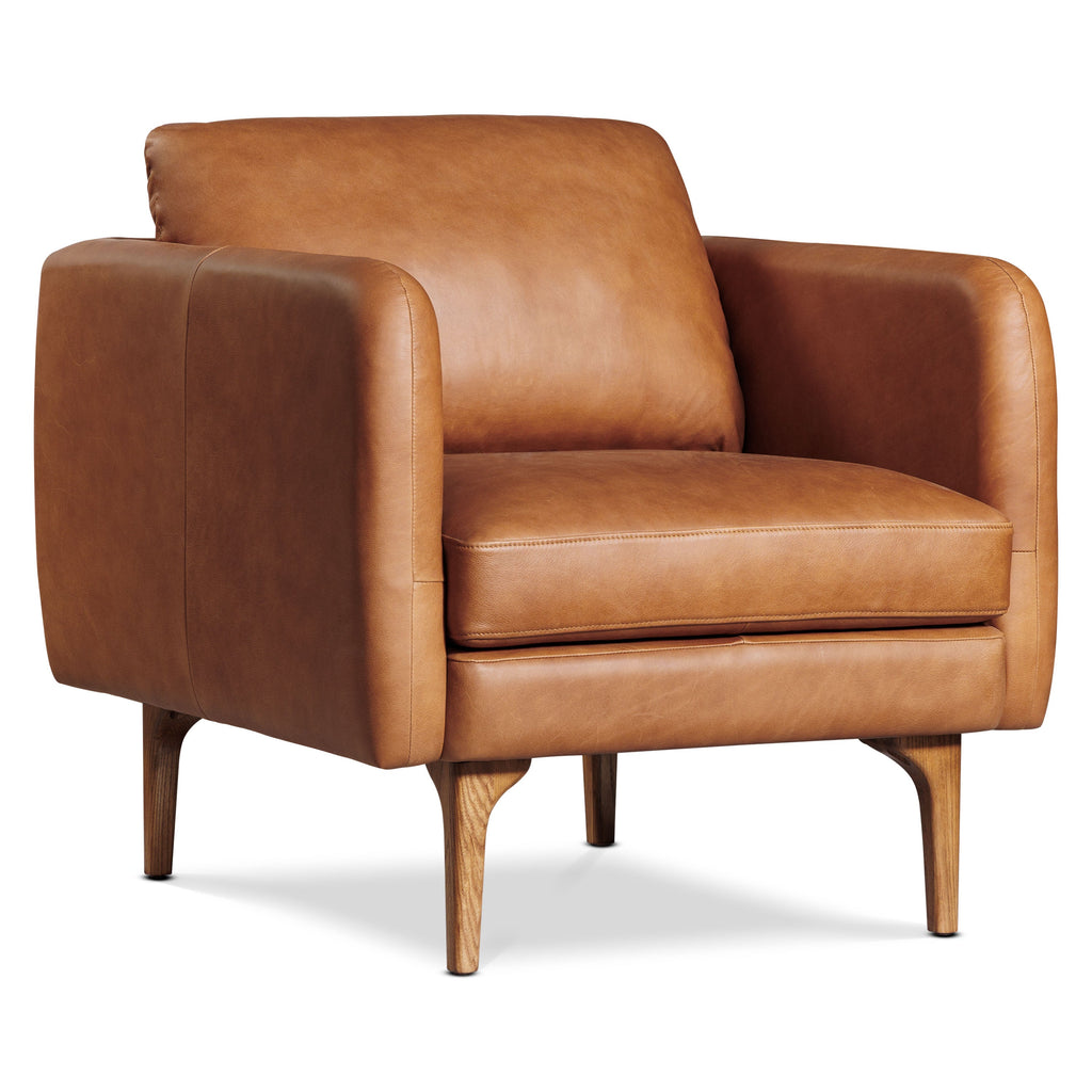 Fauteuil en cuir | Tan Sellier
