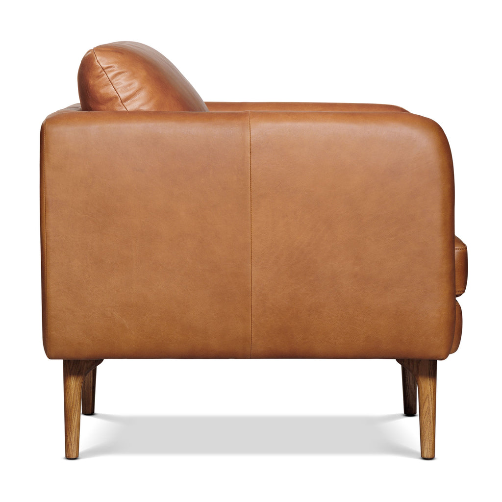 Fauteuil en cuir | Tan Sellier
