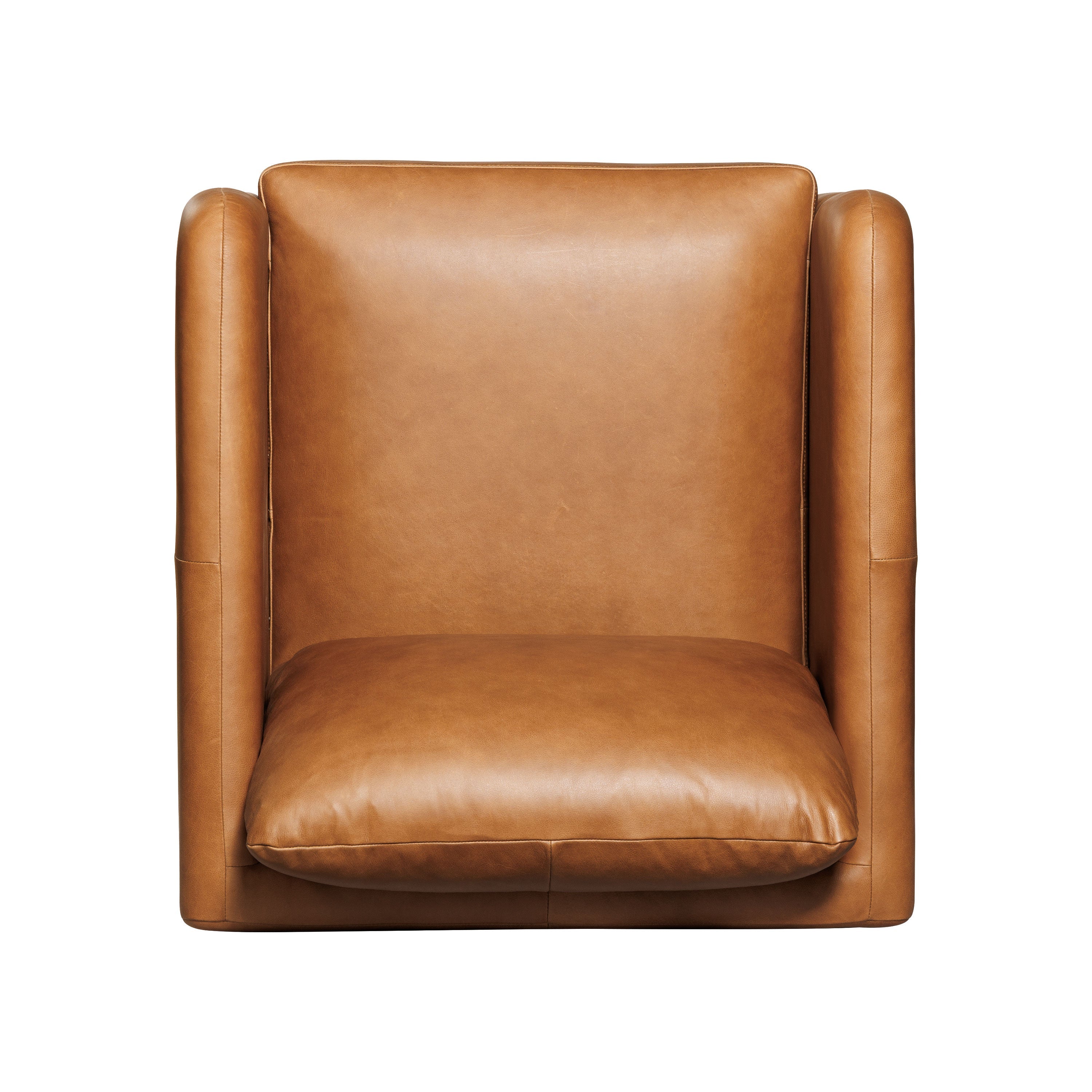 Fauteuil en cuir | Tan Sellier