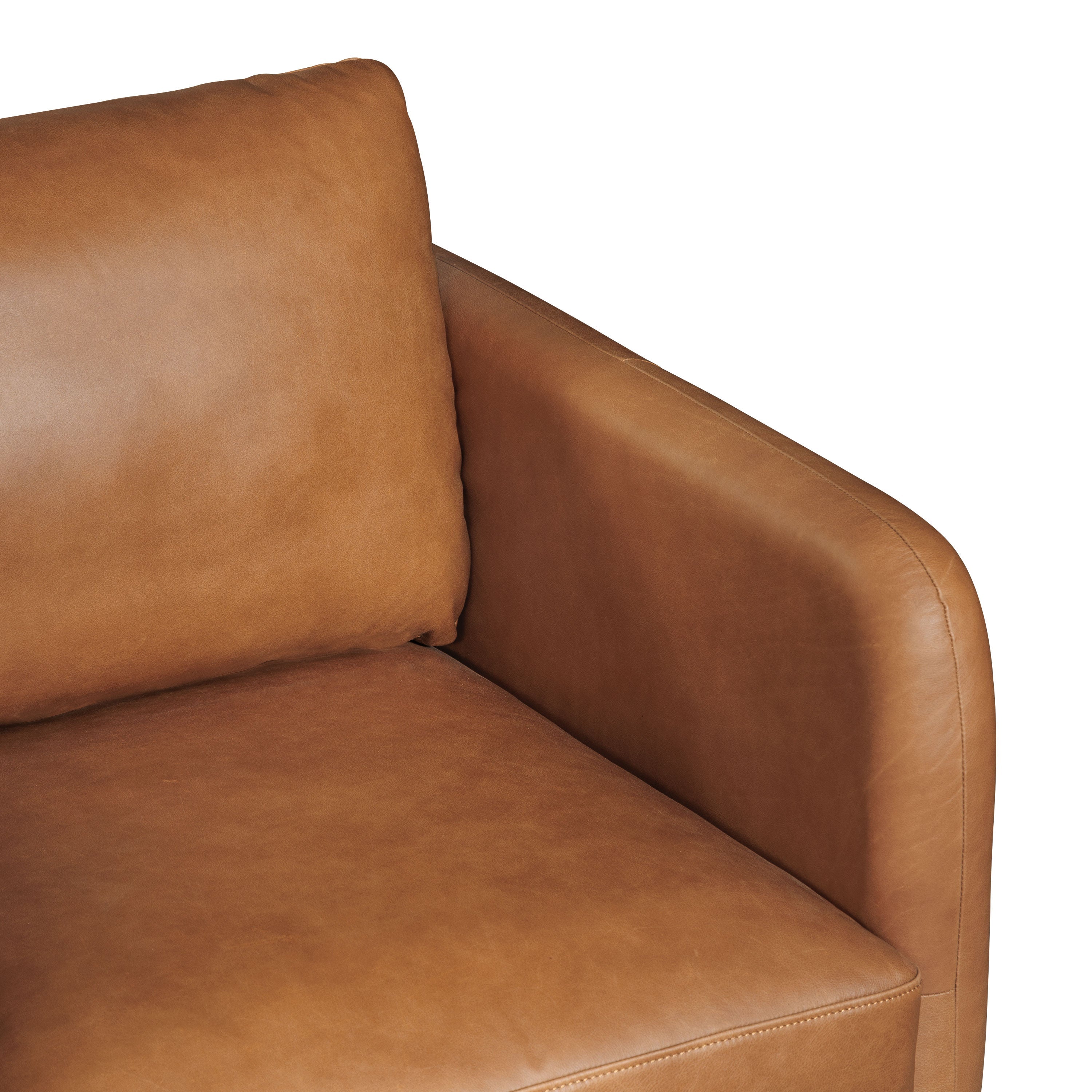 Fauteuil en cuir | Tan Sellier