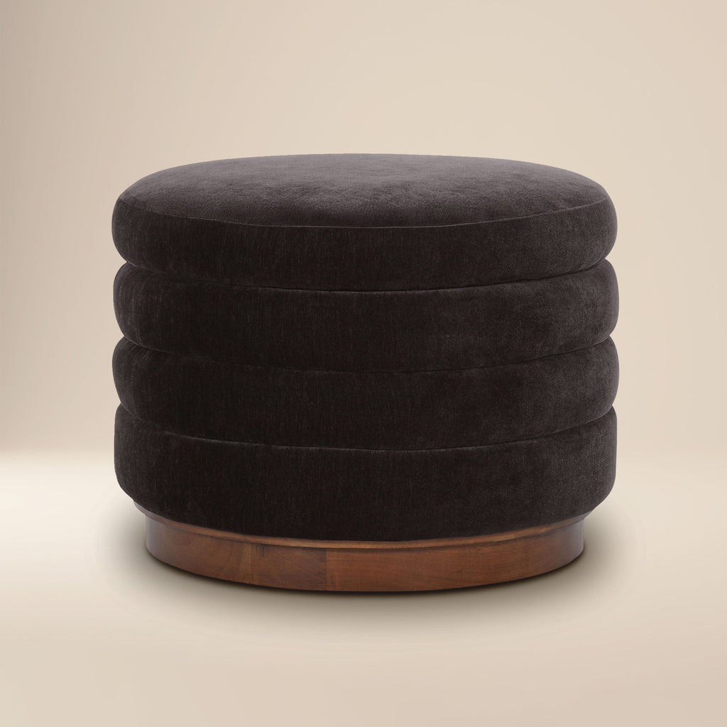 Pouf de rangement | Marron ganache