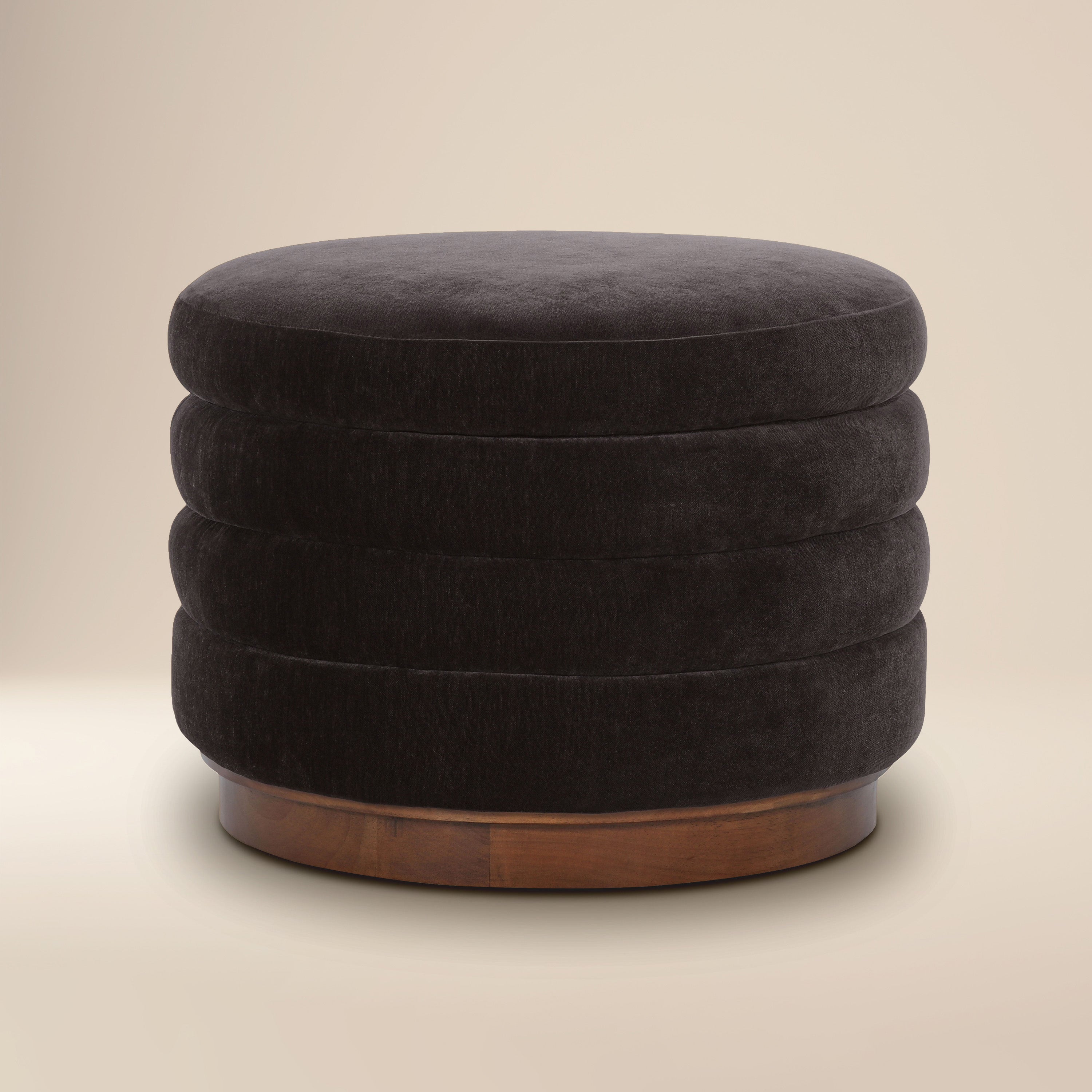 Pouf de rangement | Marron ganache
