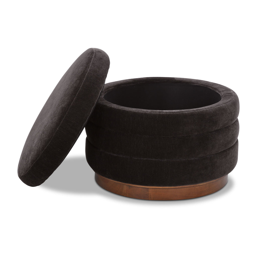 Pouf de rangement | Marron ganache