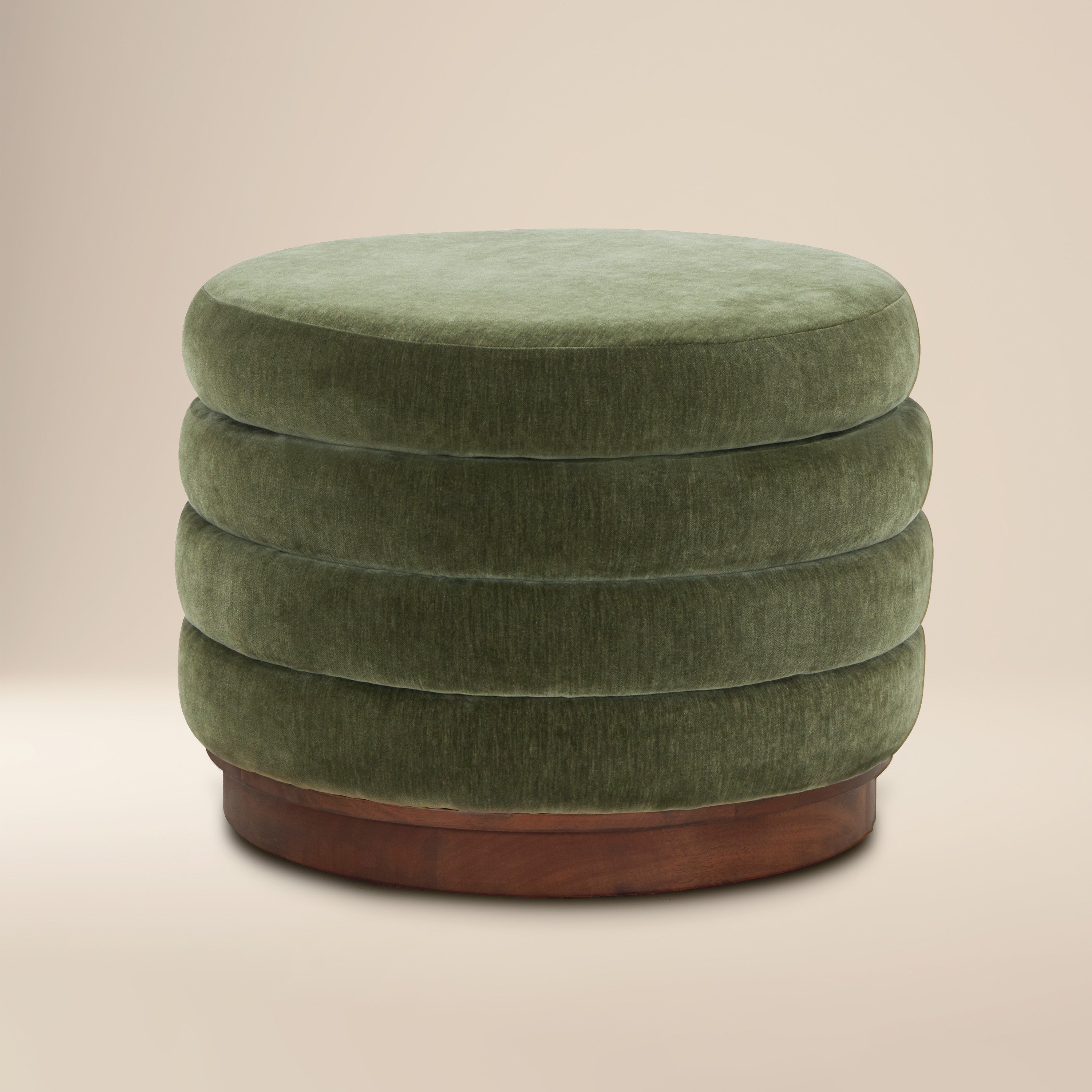 Pouffe de rangement | Vert Sagano