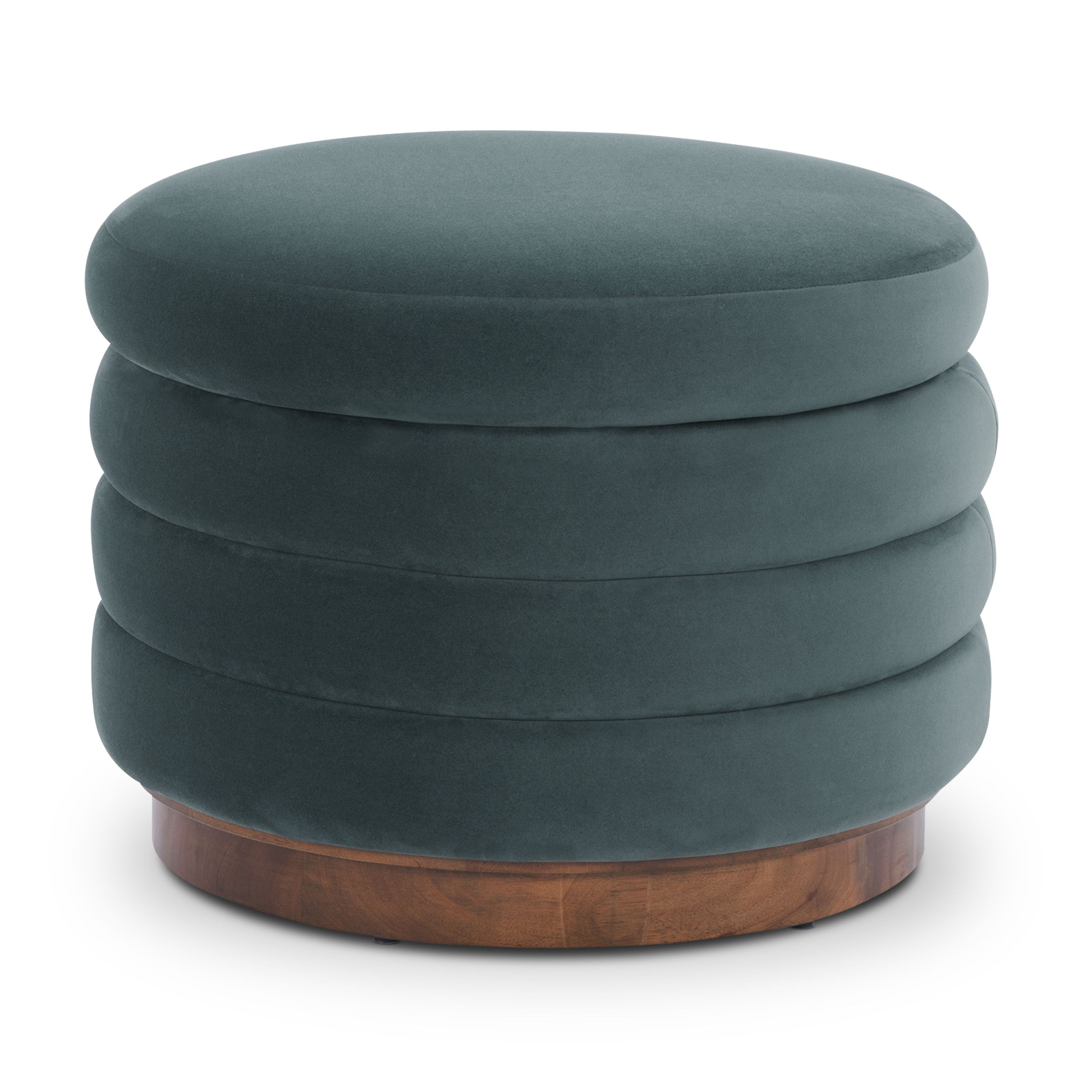 Ottoman de rangement | Sarcelle foncée