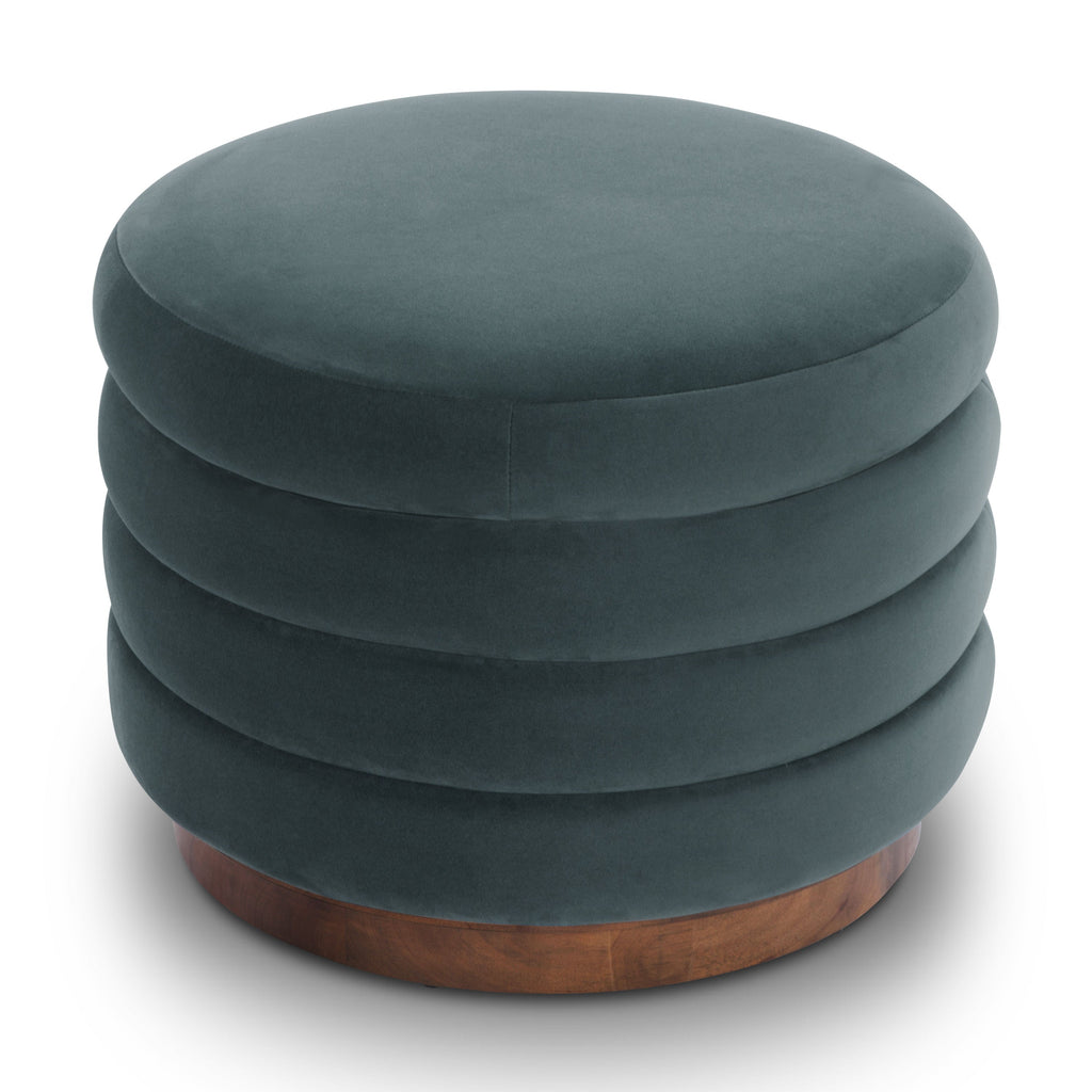 Ottoman de rangement | Sarcelle foncée