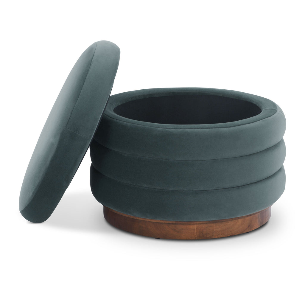Ottoman de rangement | Sarcelle foncée